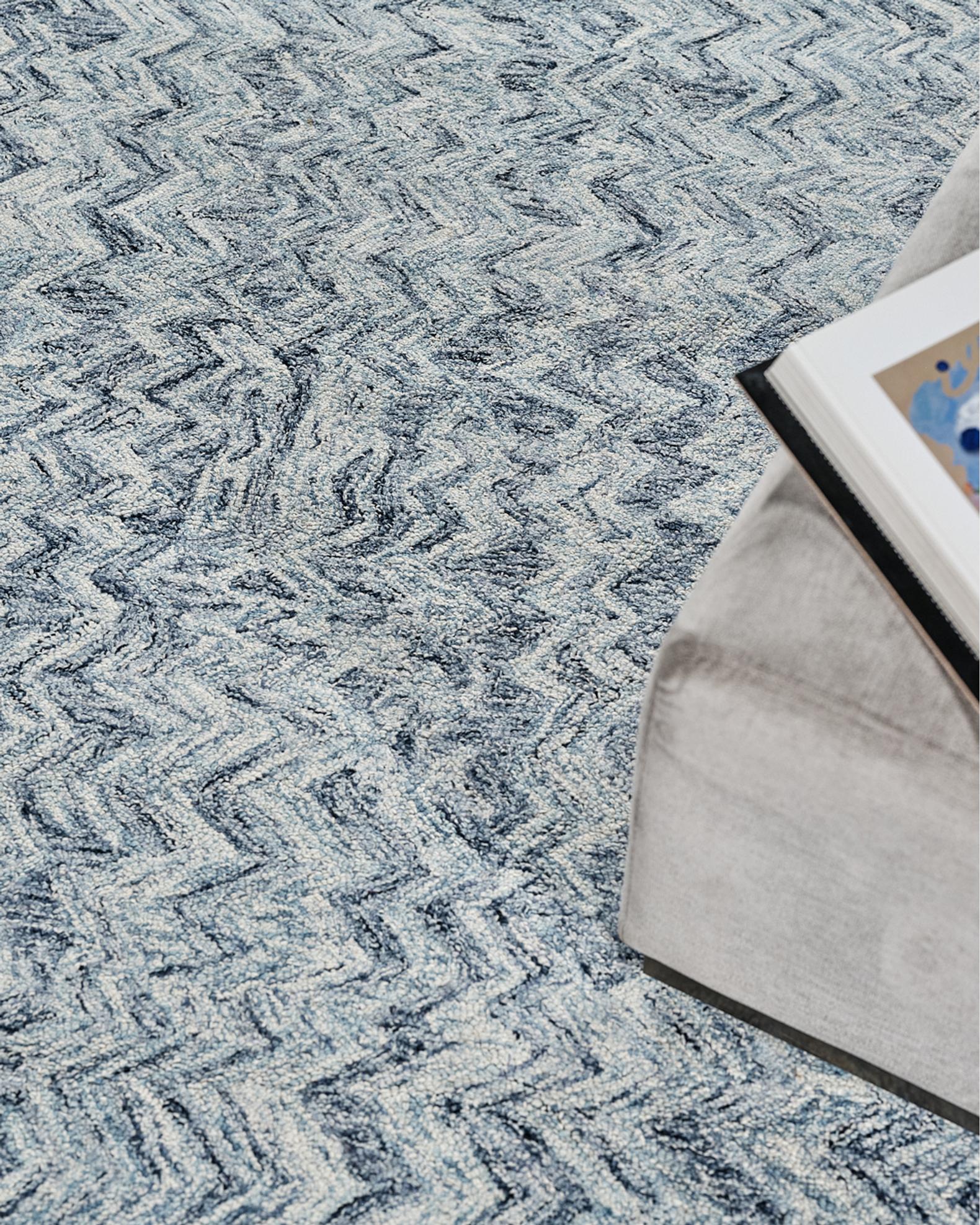 Exquisite Rugs Veneta Hand-Tufted Blue Rug, 9' x 12' | Neiman Marcus
