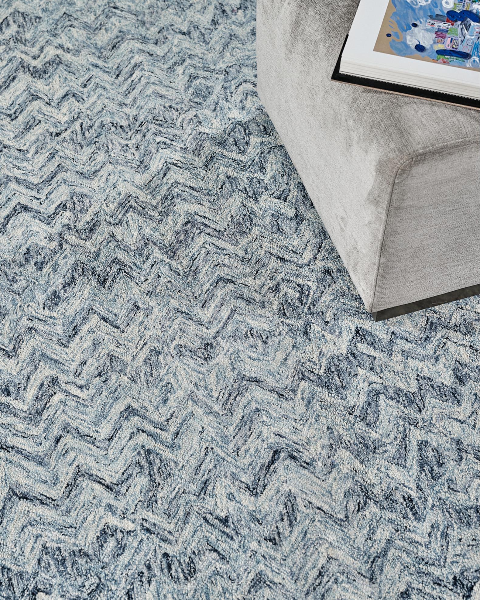 Exquisite Rugs Veneta Hand-Tufted Blue Rug, 9' x 12' | Neiman Marcus