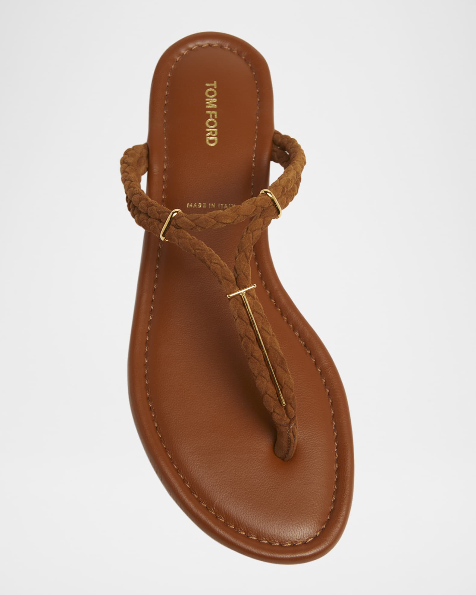 TOM FORD Lily Suede Thong Sandals | Neiman Marcus