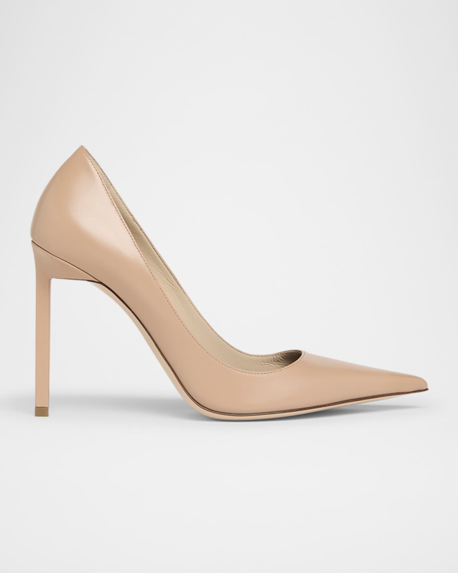 Betty Soft Calf Leather Pointed-Toe Pumps 0