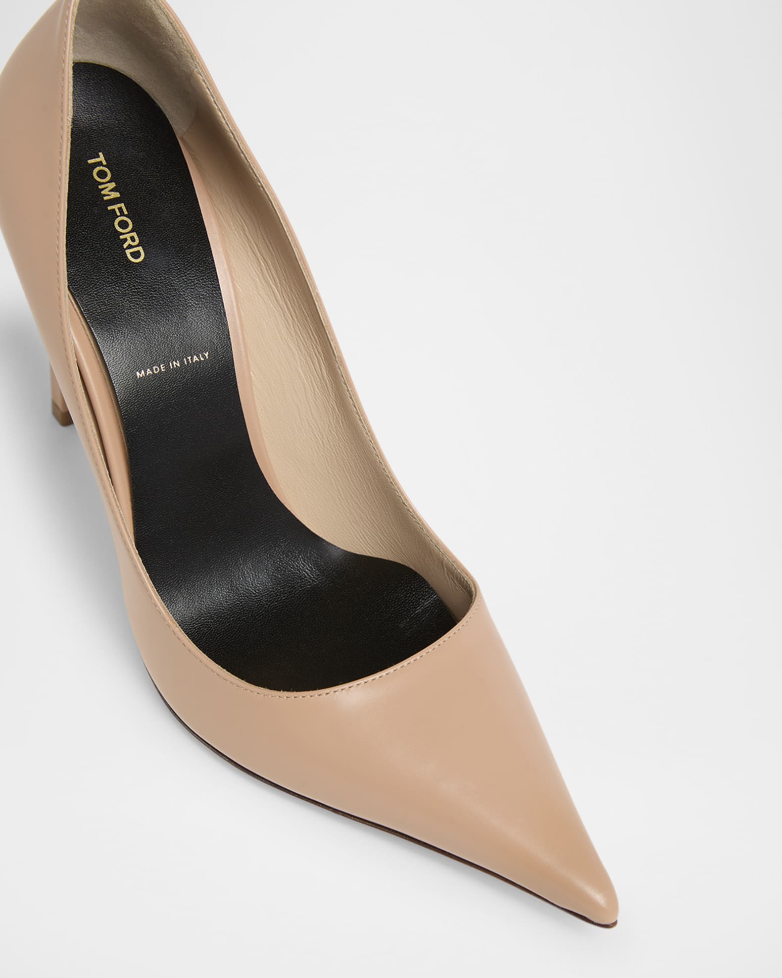 TOM FORD Betty Soft Calf Leather Pointed-Toe Pumps | Neiman