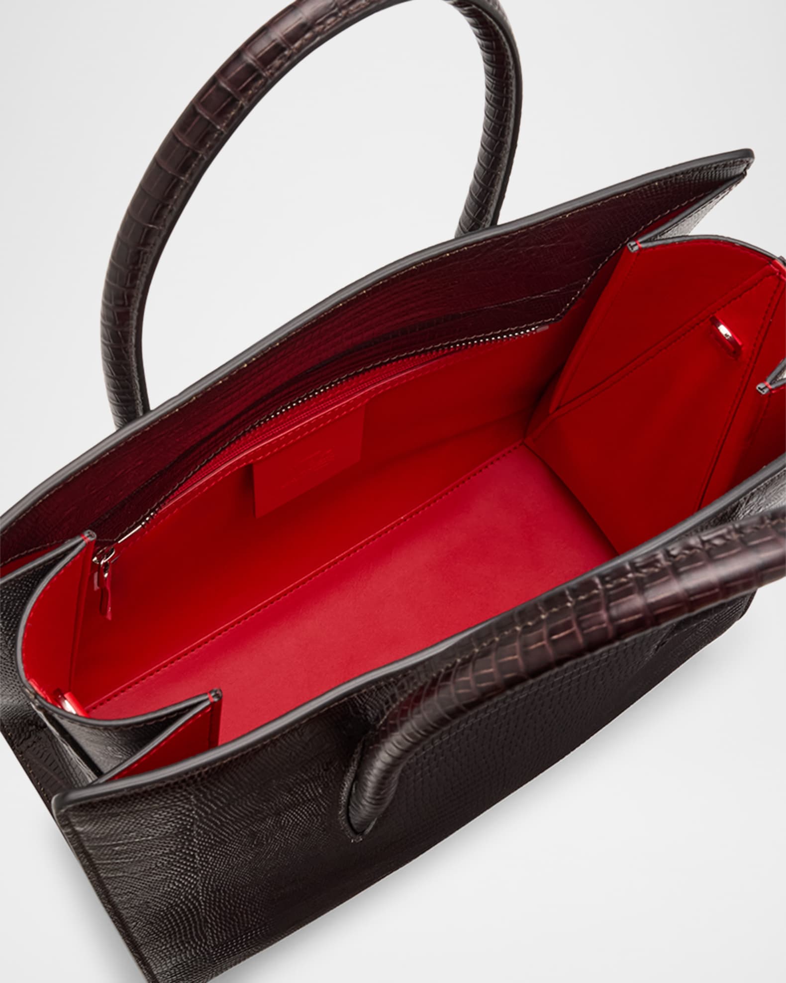 Christian Louboutin Paloma Medium Shoulder Bag in Lizard-Embossed