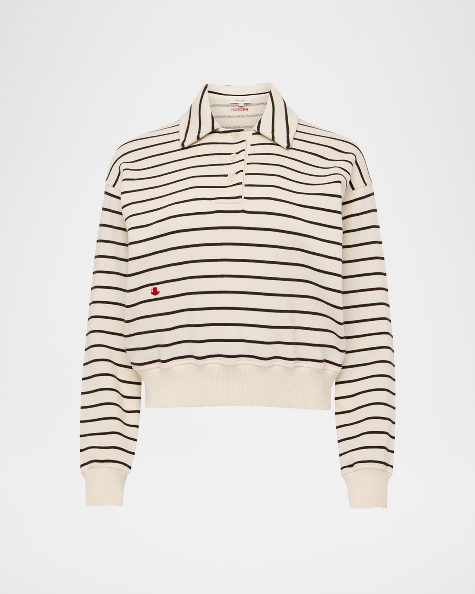 Stripe Polo Sweatshirt 0