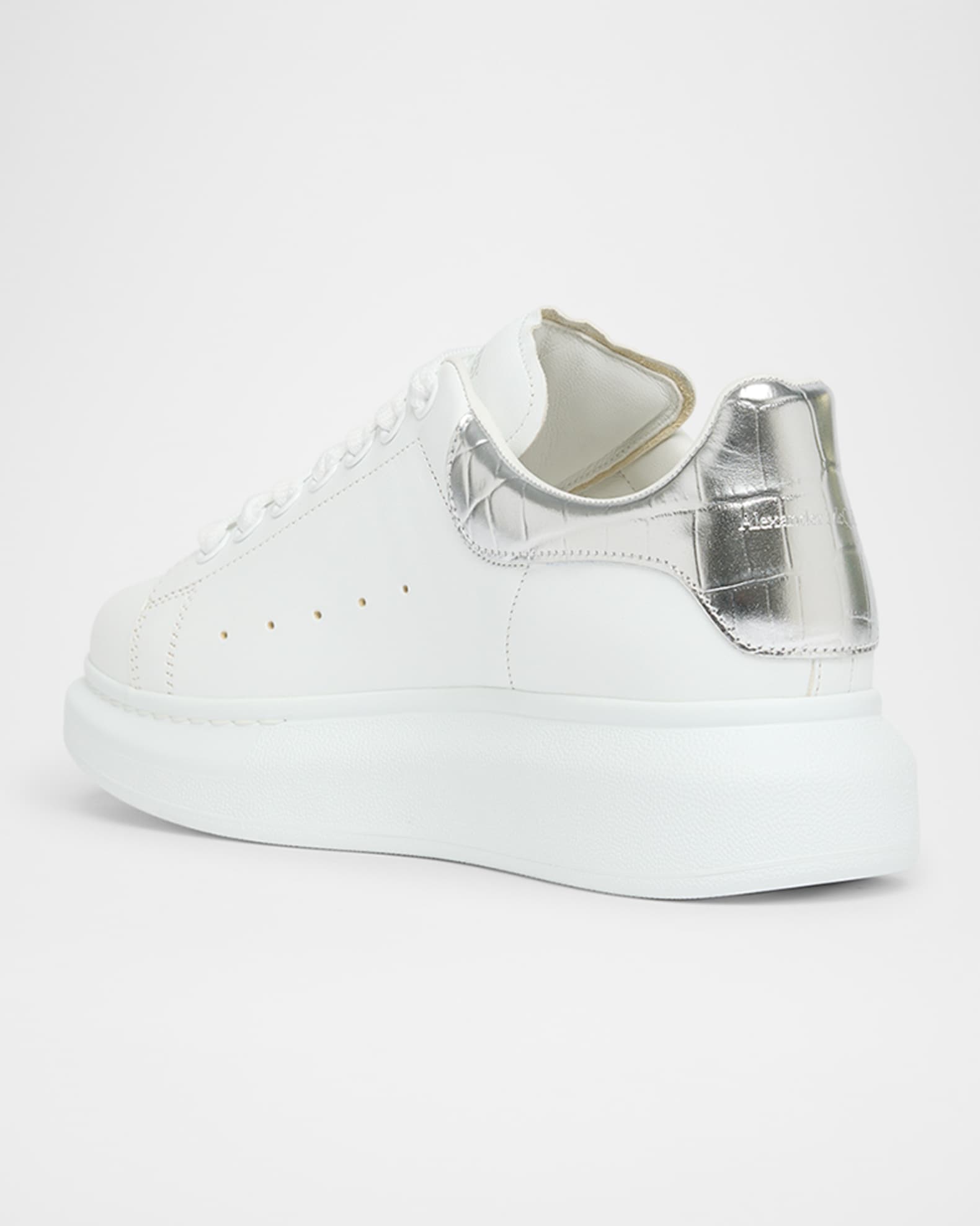 Oversized Metallic-Embossed Sneaker