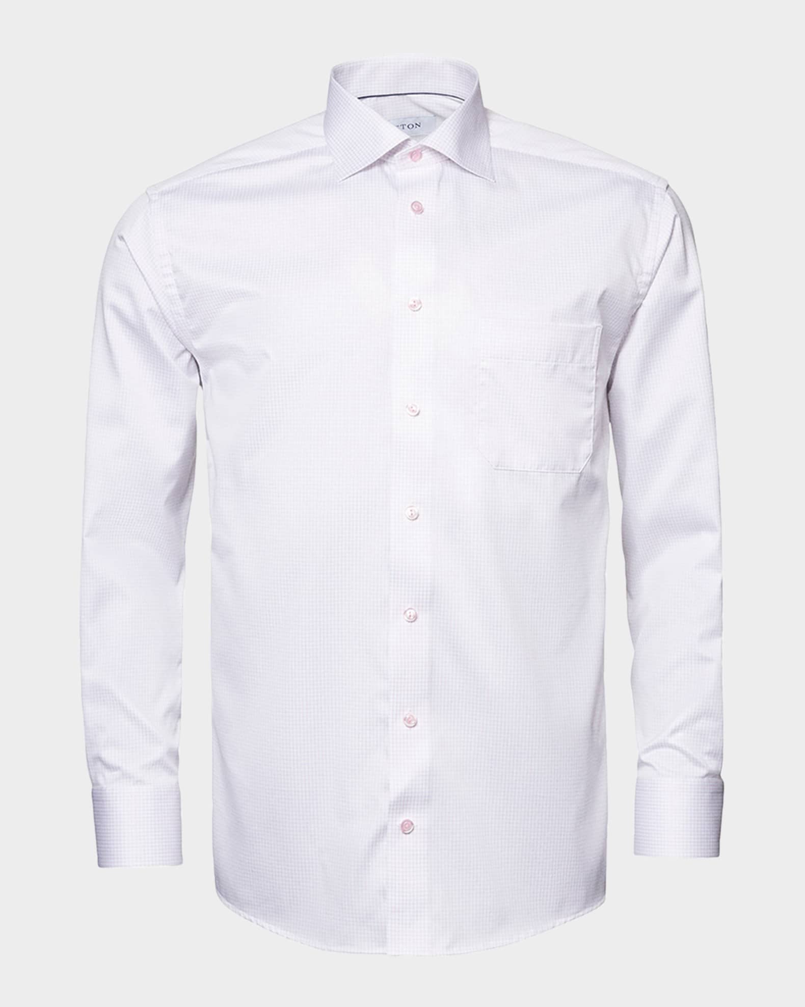 Men's Classic-Fit Grid Check Dress Shirt 0