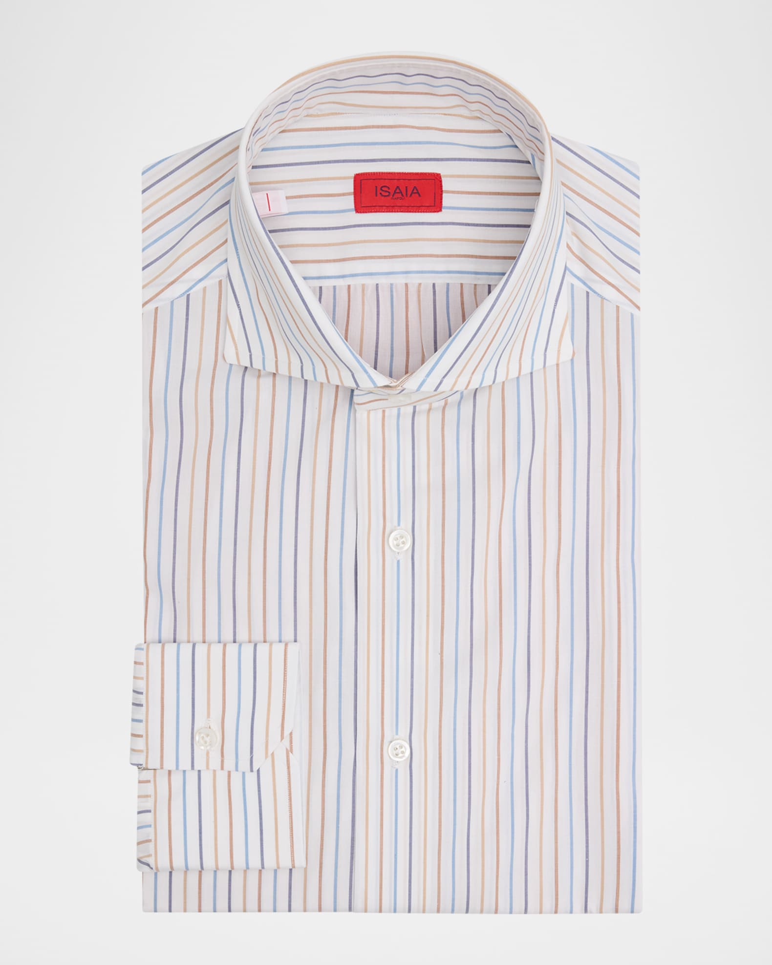 Mens Classic Spread Collar Dress Shirt - Taupe