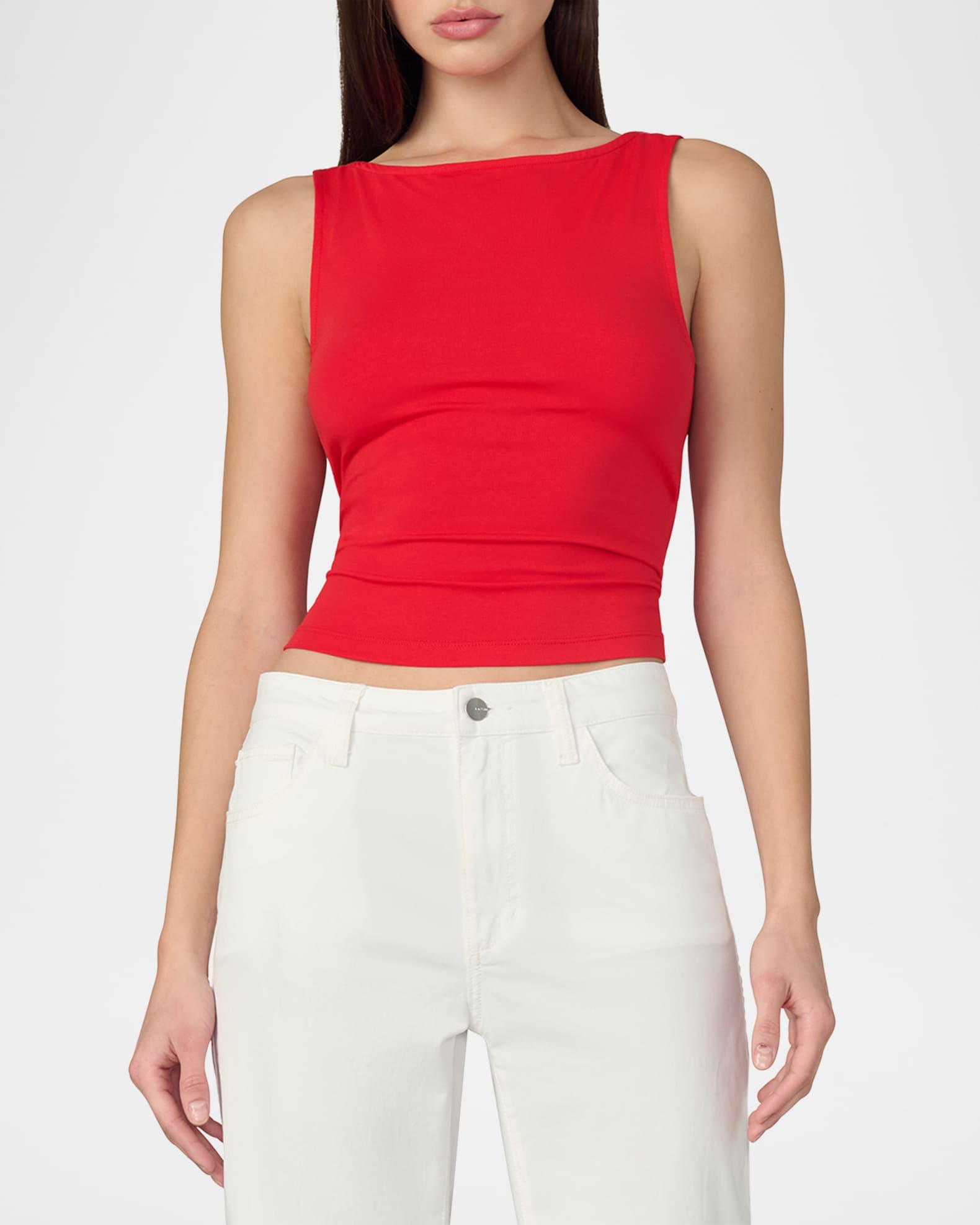 Veronica Beard Otessa Boatneck Tank Top (More Colors)