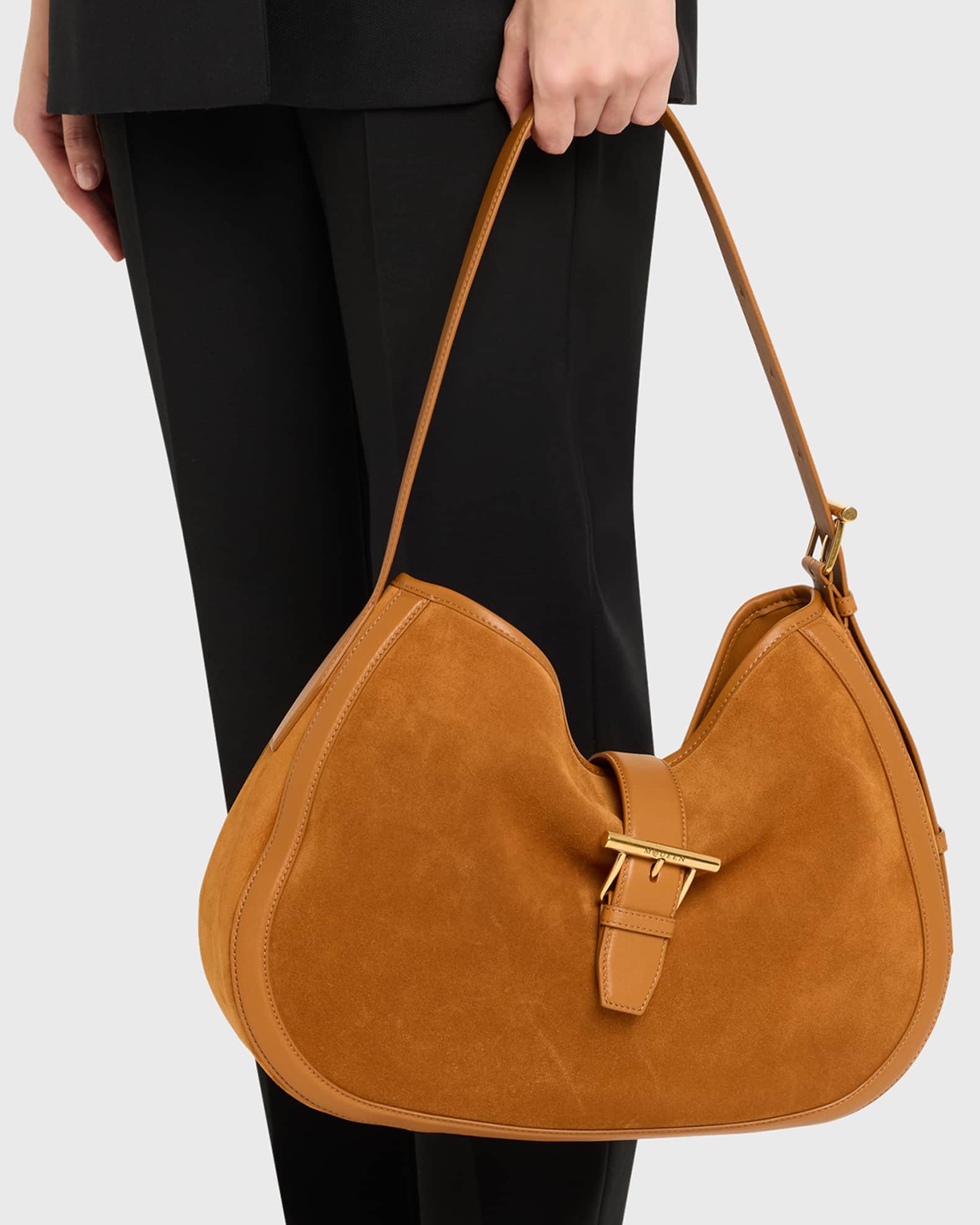 T-Bar Suede Shoulder Bag 1