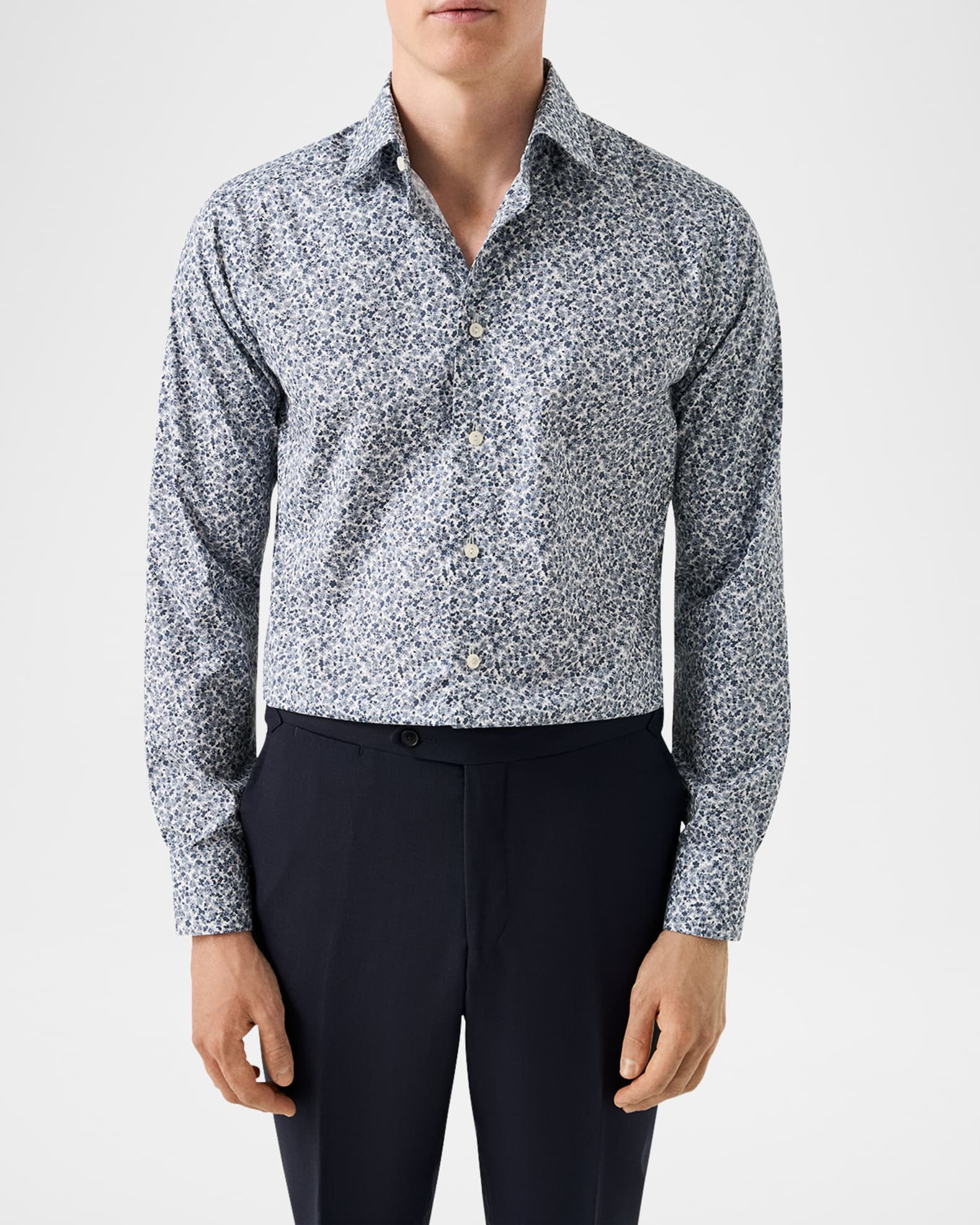 Eton Men's Signature Floral Contemporary-Fit Dress Shirt | Neiman Marcus