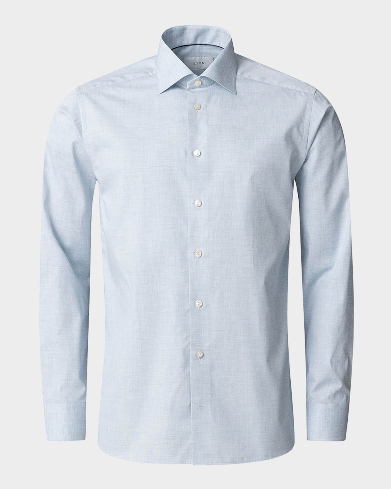 Men's Organic Cotton Twill Slim-Fit Dress Shirt 0