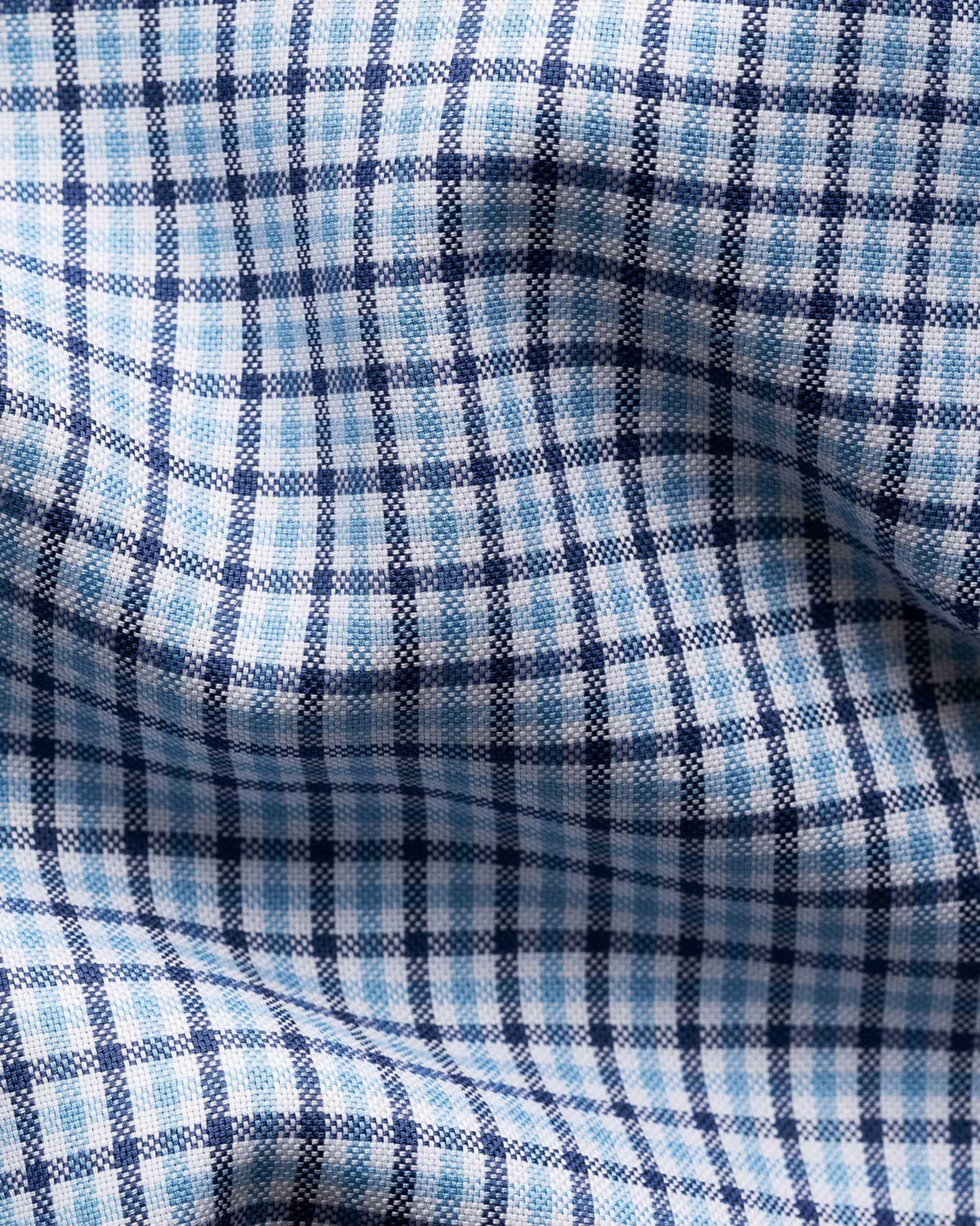 Men's Signature Oxford Grid Check Contemporary-Fit Dress Shirt 1