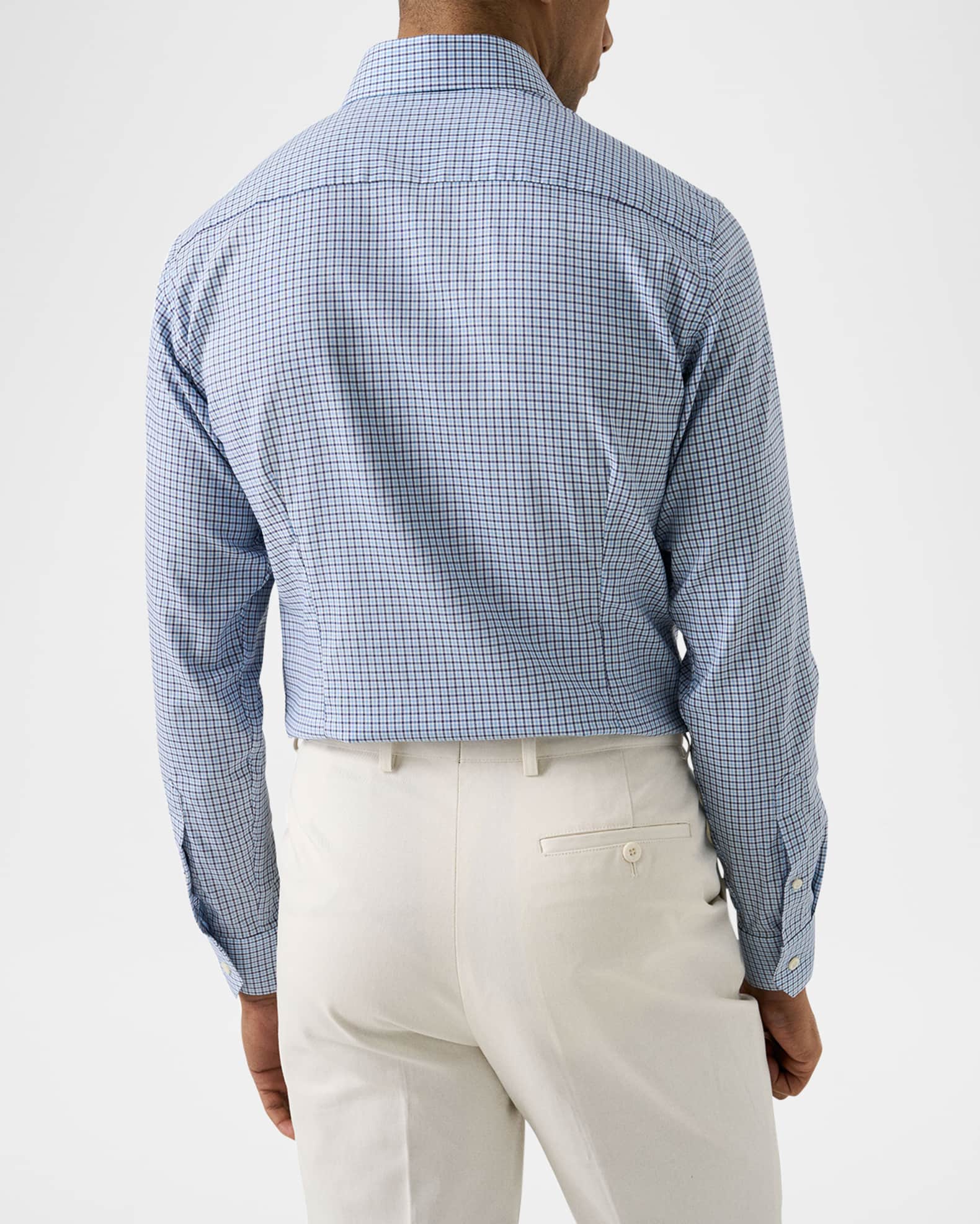 Eton Men's Signature Oxford Grid Check Contemporary-Fit Dress Shirt |  Neiman Marcus