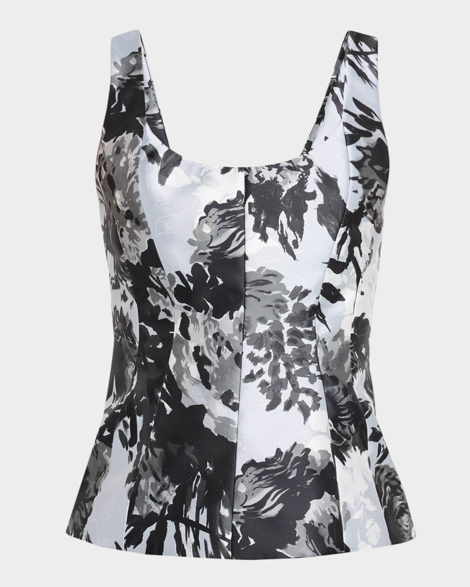 Corset Seamed Tank Top 0