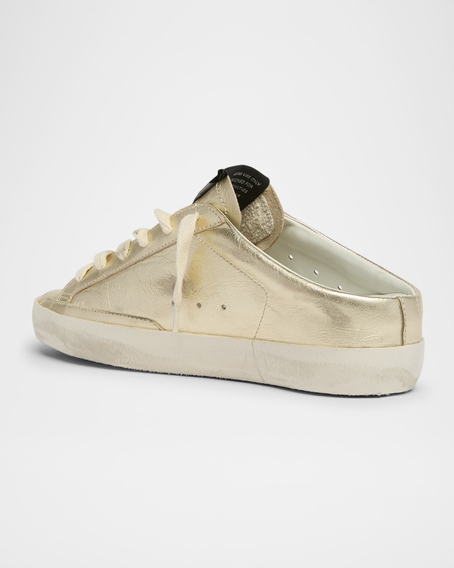 Golden Goose Super Star Sabot Metallic Leather Slide