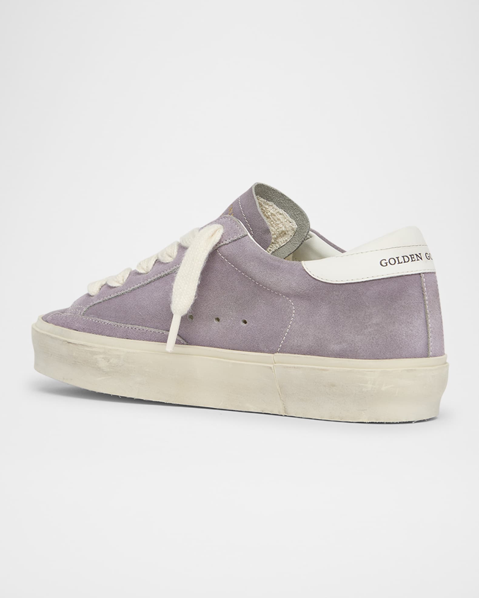 靴 GOLDEN  HI STAR SUEDE SNEAKER Golden Goose - Hi Star Classic Flatform Suede Low Top Sneaker