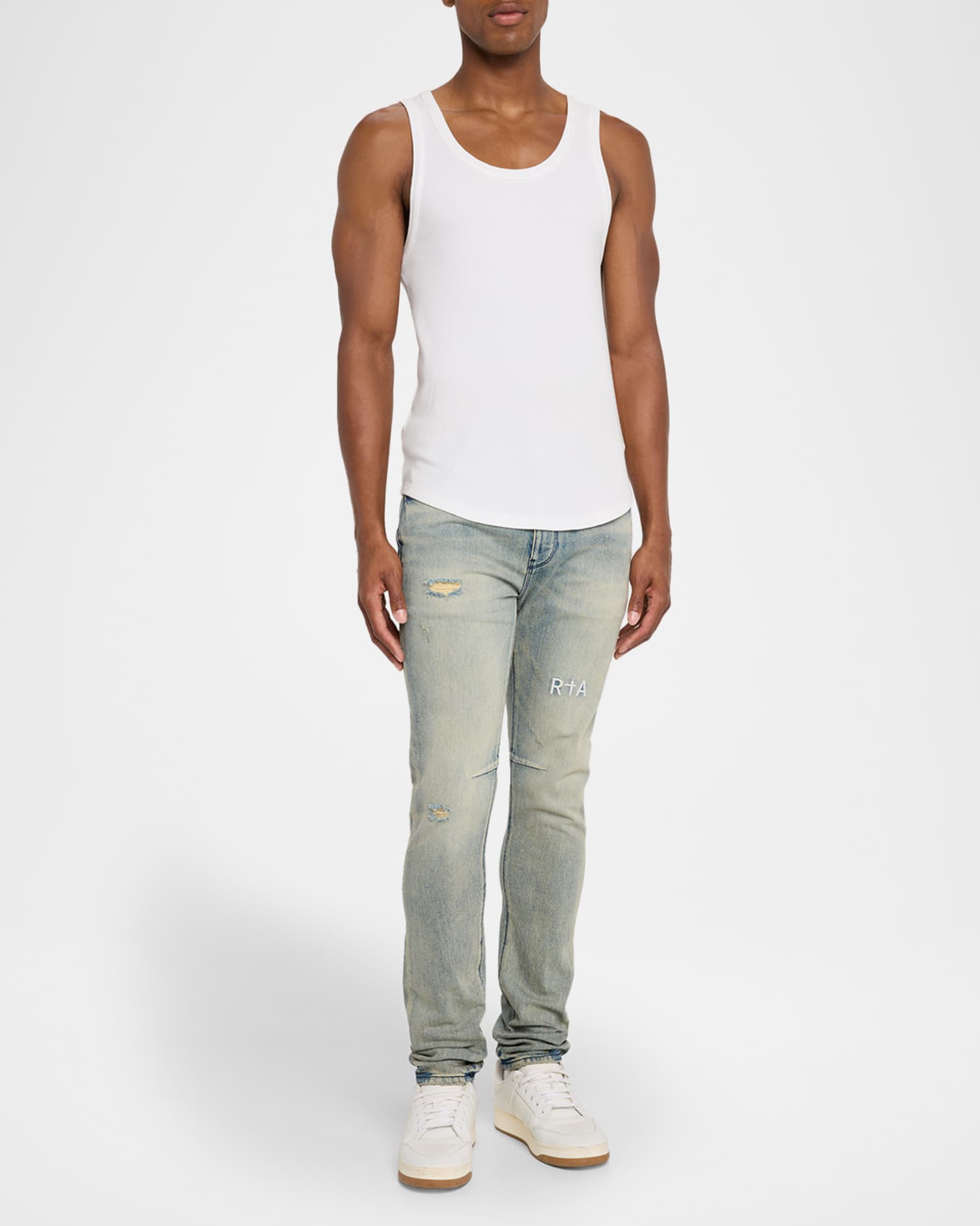 Men's Clayton Vintage Wash Skinny Jeans 1