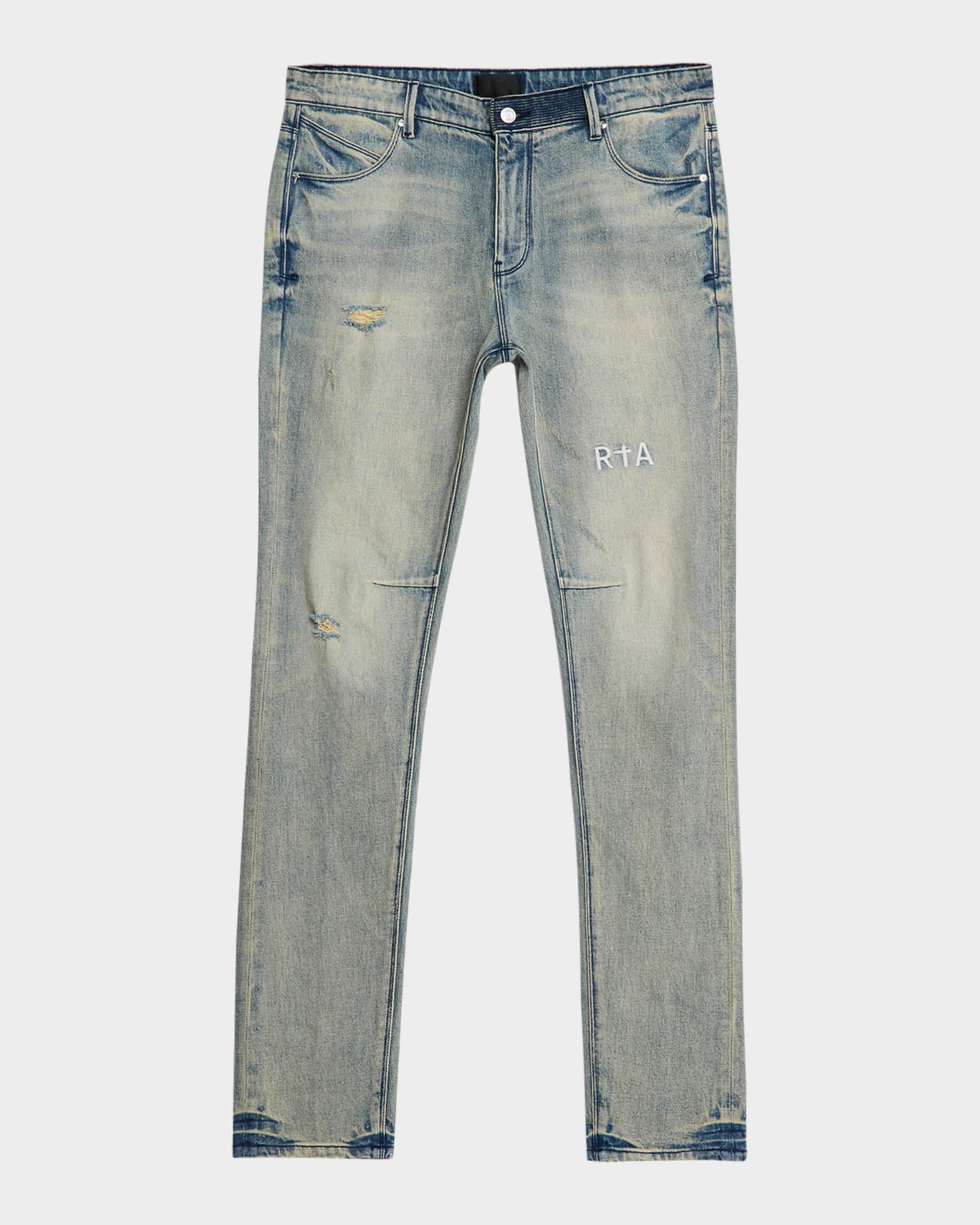 Men's Clayton Vintage Wash Skinny Jeans 0