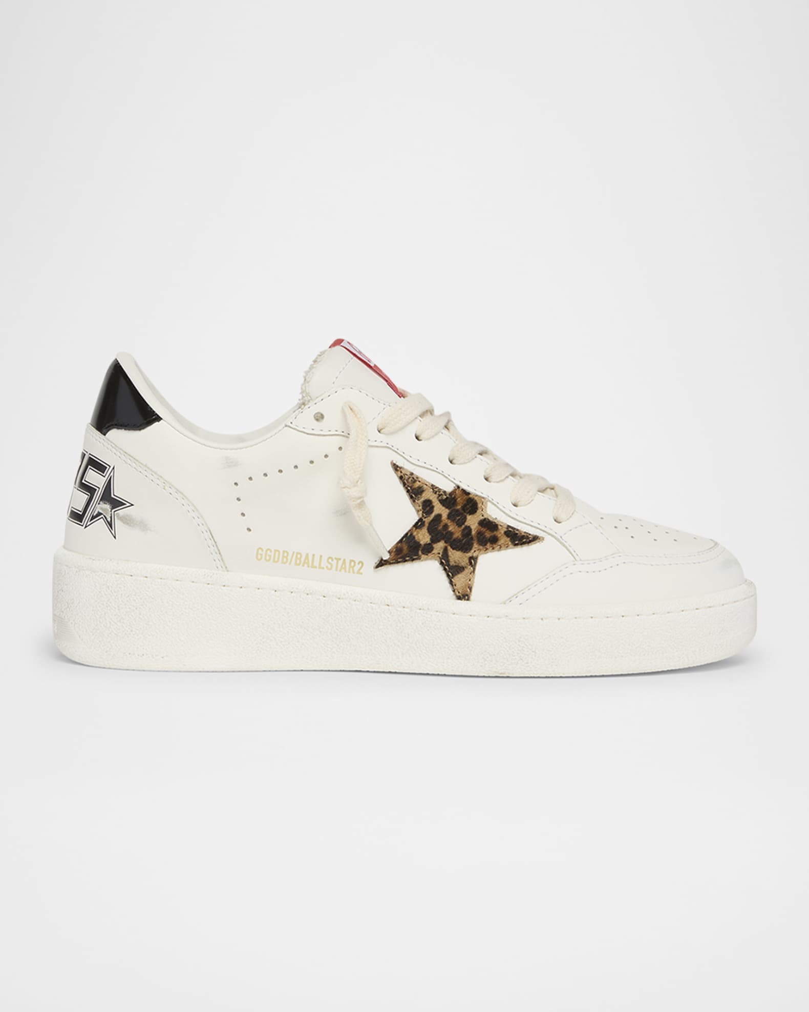 スニーカー GOLDEN  BALL STAR LEATHER SNEAKERS Golden Goose Ballstar Mixed Leather Low-Top Sneakers