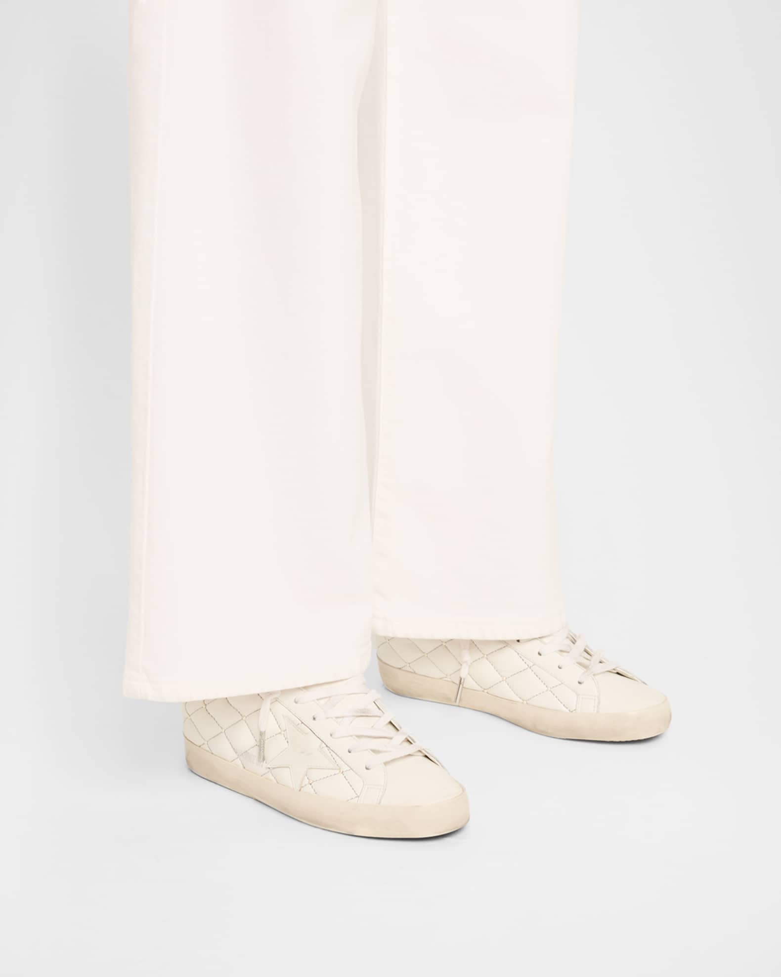 サンダル・ミュール Golden  'Superstar' sabots Golden Goose Superstar Sabot Pearly Quilted Leather Mule