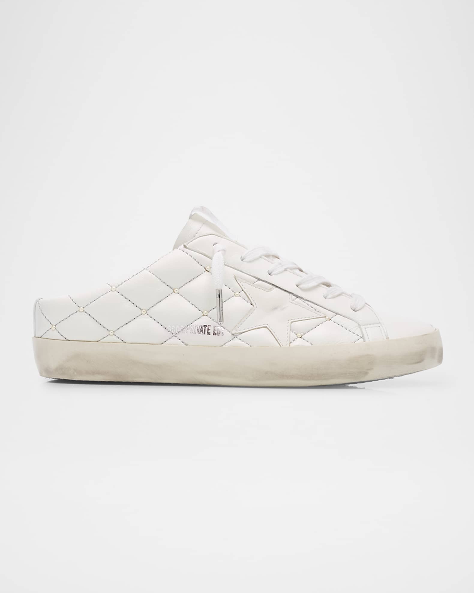 サンダル・ミュール Golden  'Superstar' sabots Golden Goose Superstar Sabot Pearly Quilted Leather Mule