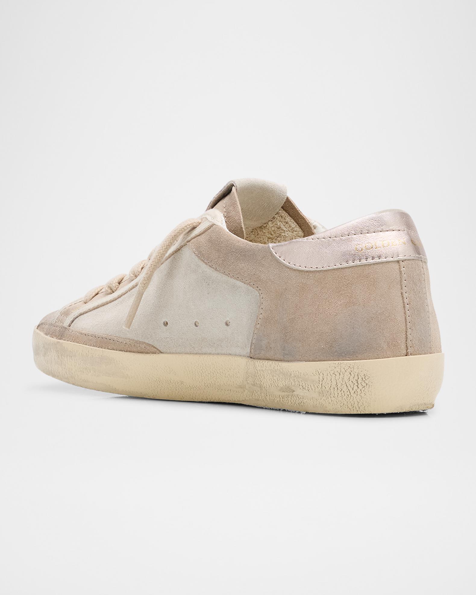 Golden Goose Super-Star Mixed Leather Low-Top Sneakers | Neiman Marcus