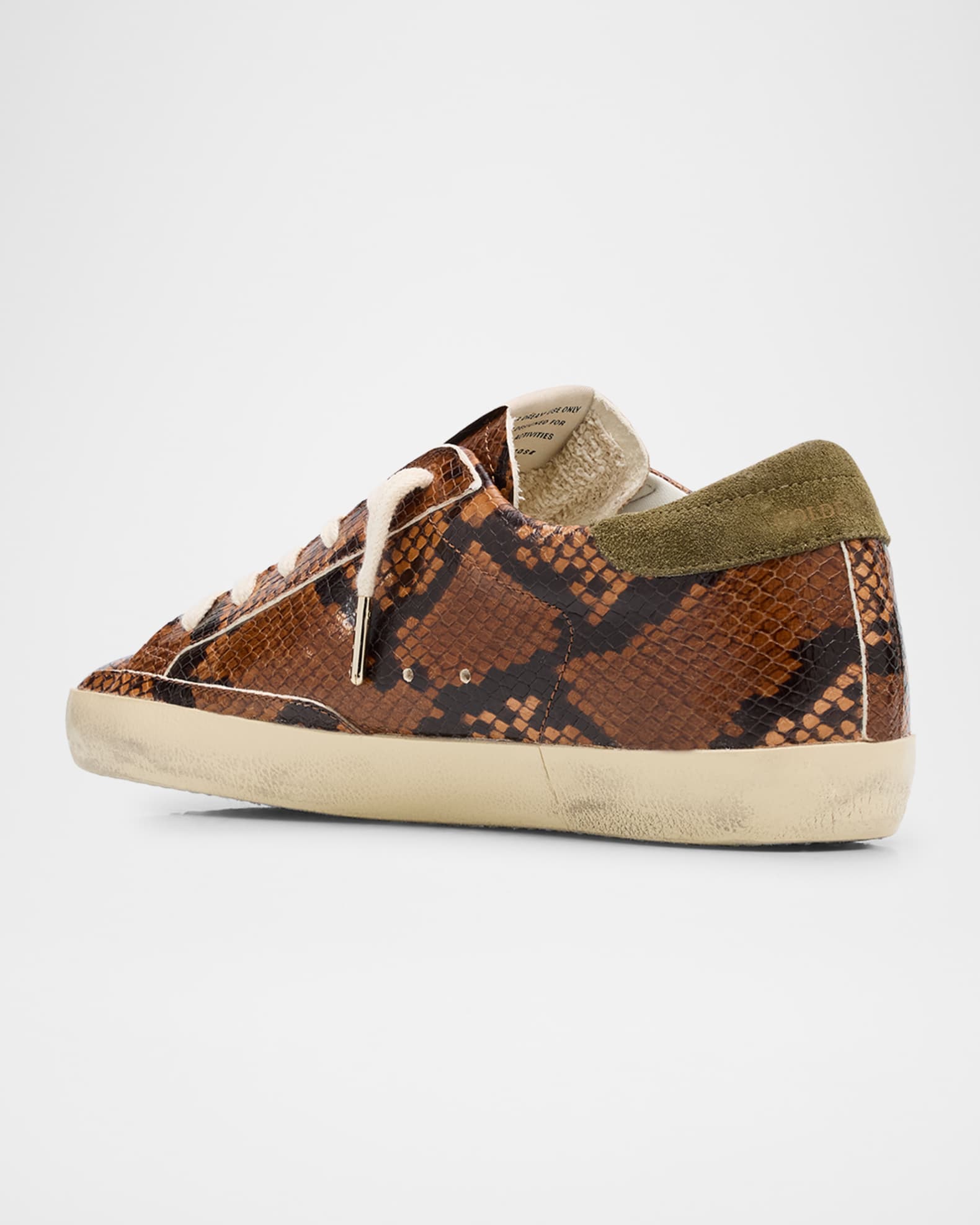 スニーカー Golden  Super Star Leather/Python Print Leather Golden Goose Superstar Pyhton-Print Mixed Leather Low-Top