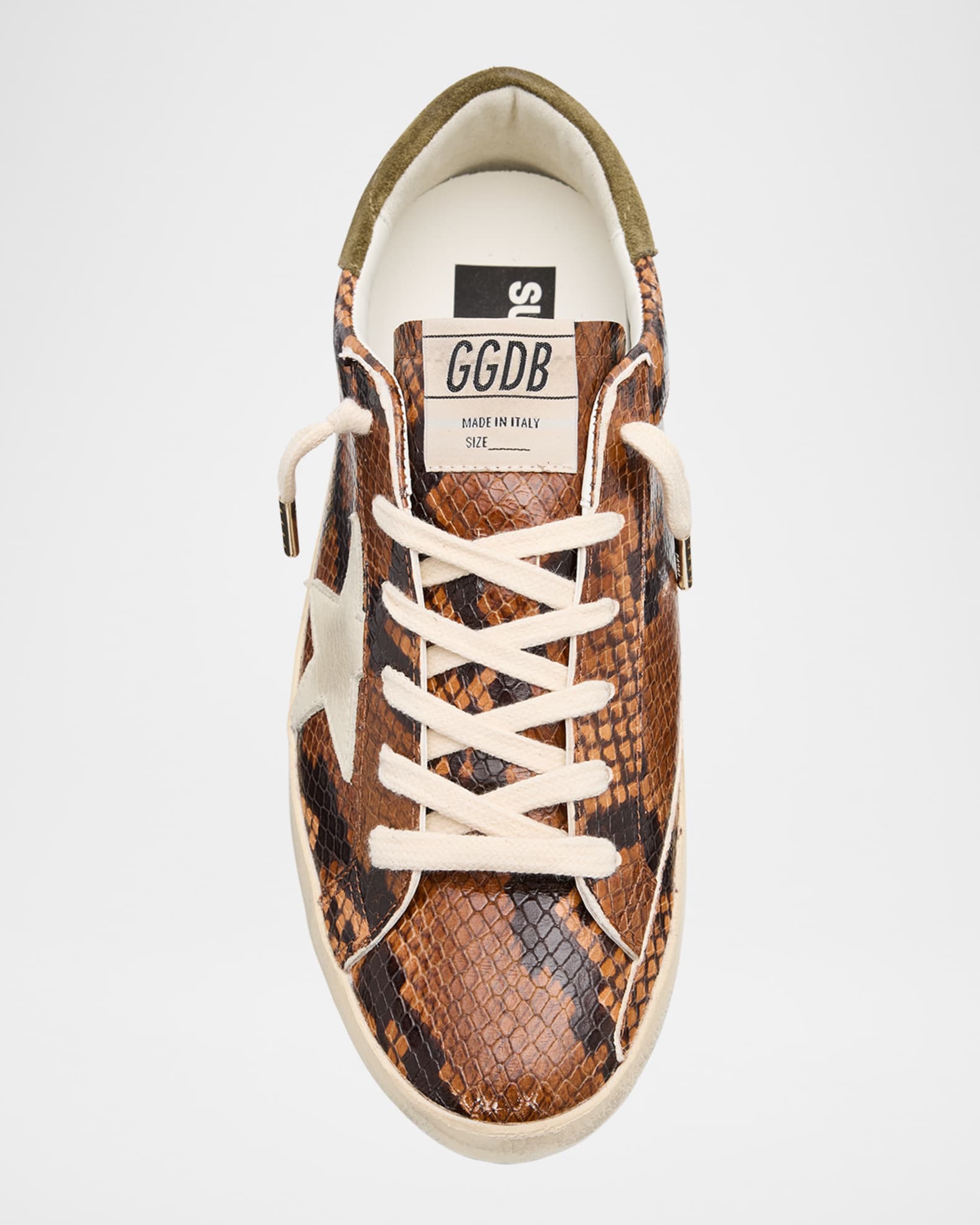 スニーカー Golden  Super Star Leather/Python Print Leather Golden Goose Superstar Pyhton-Print Mixed Leather Low-Top