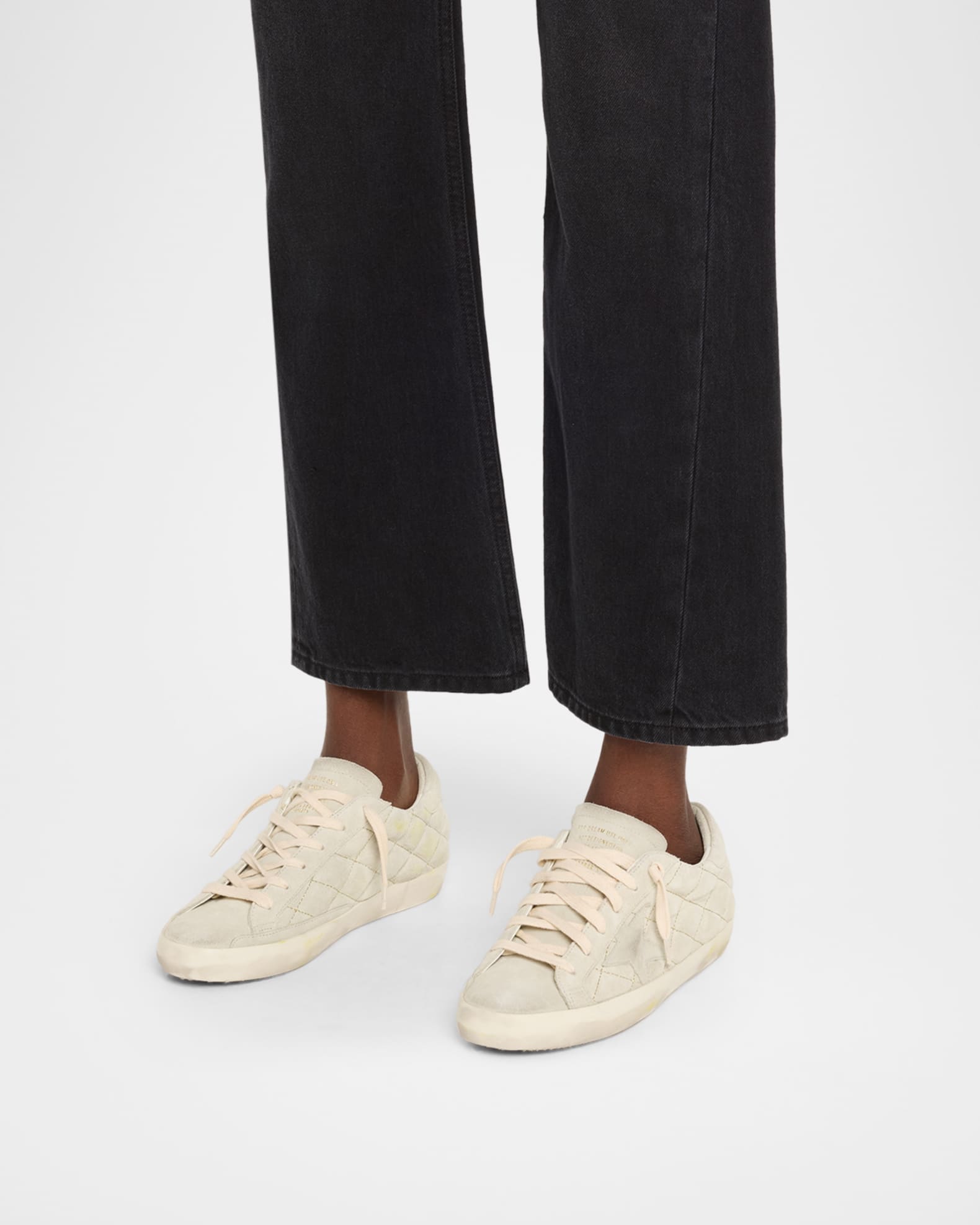 Superstar Quilted Mixed Leather Low-Top Sneakers 1