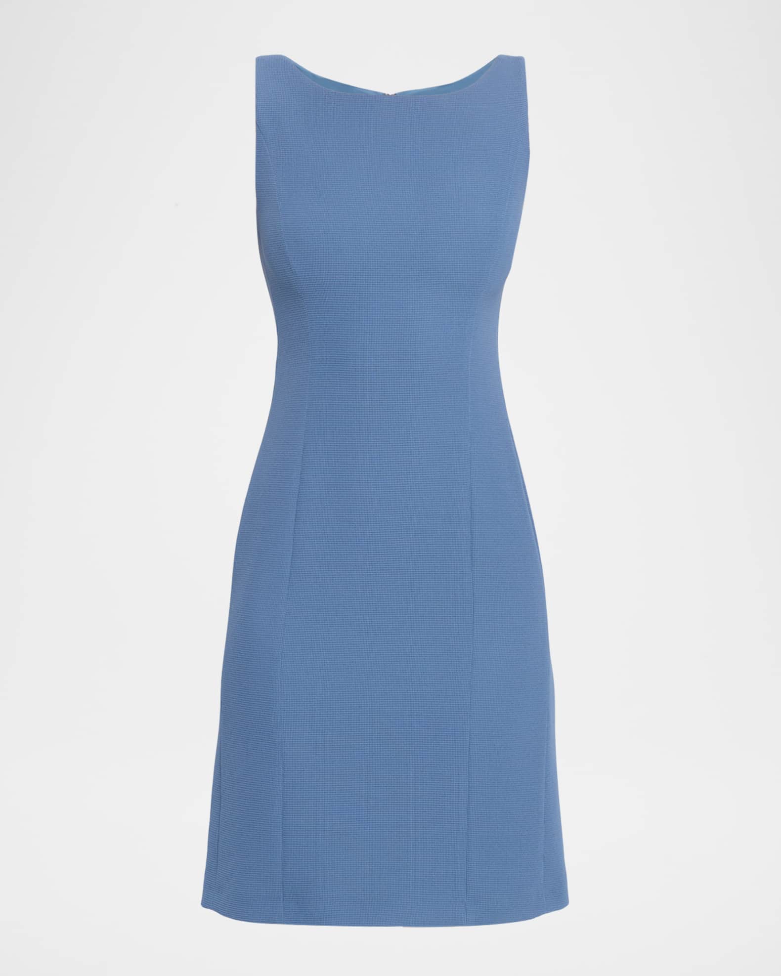 Emporio Armani Sleeveless High-Neck Waffle Dress | Neiman Marcus