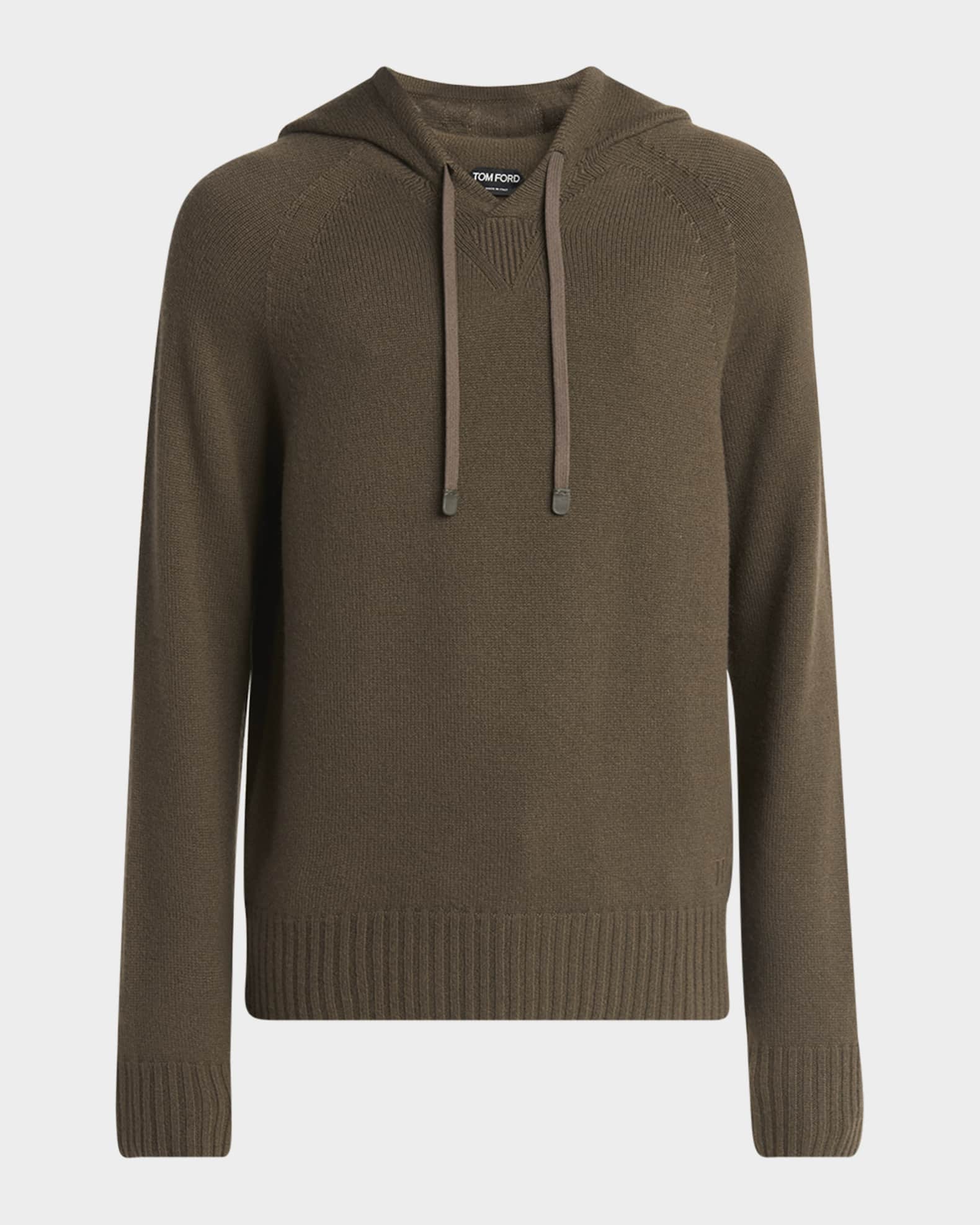 Men's Seamless Cashmere Pullover Hoodie 0