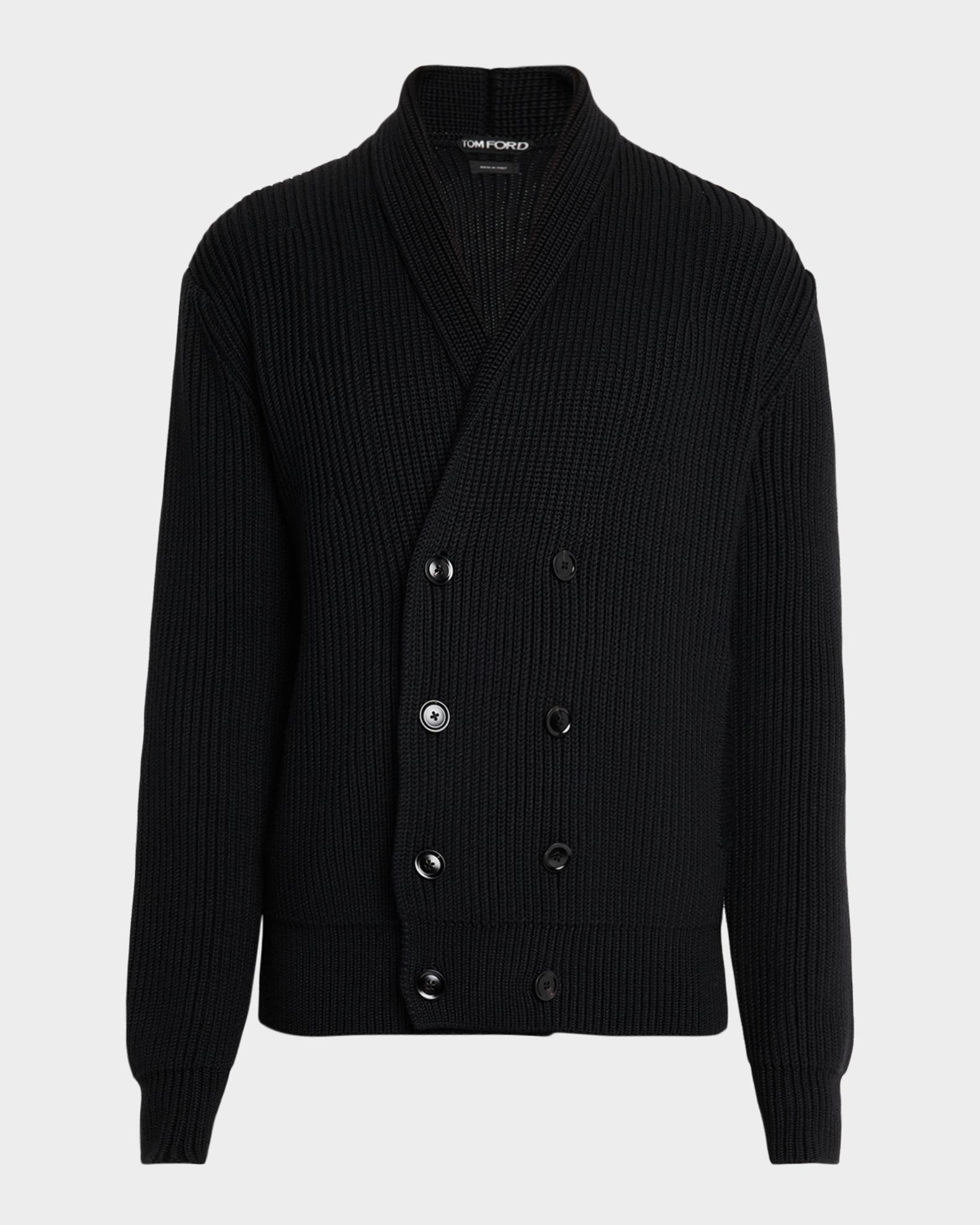 TOM FORD Men's Double-Breasted Shawl Cardigan | Neiman Marcus