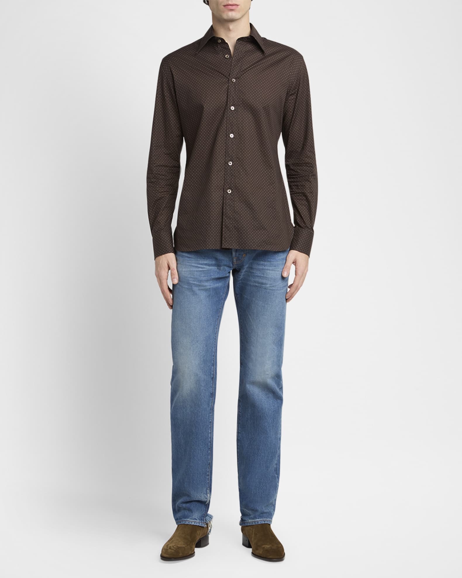 Tシャツ・カットソー TOM FORD FW25 COTTON POLY MANICA CORTA (JCS001 JMC076IG014) TOM FORD Fashion