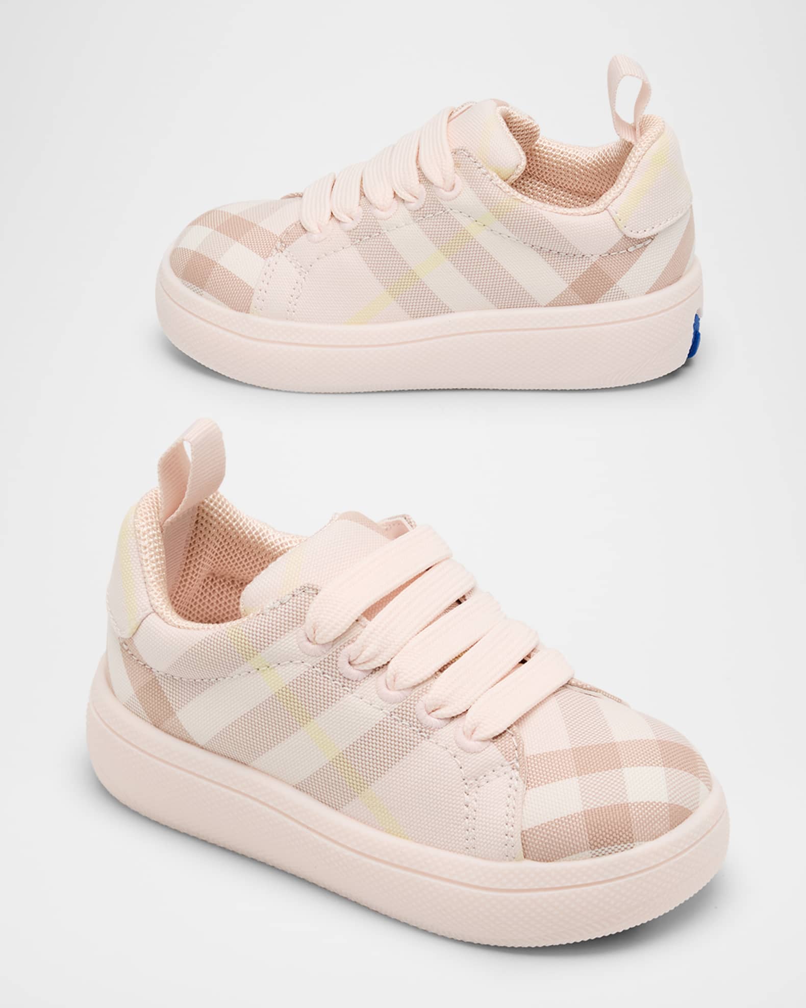 【BURBERRY】ベージュコットンスニーカー BURBERRY Burberry バーバリー スニーカー RAMSEY Low Sneakers