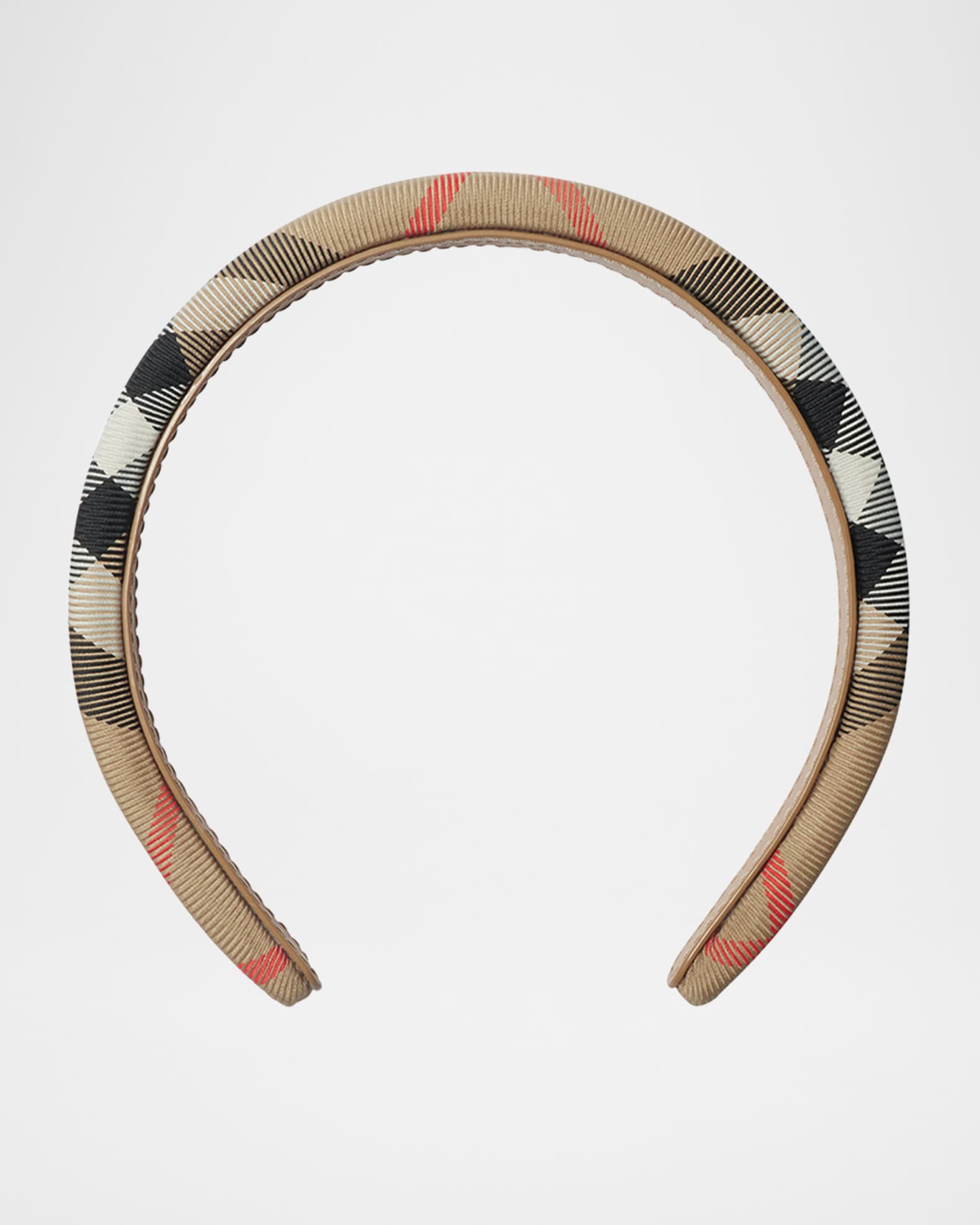 Burberry Girl's Check Classic Headband | Neiman Marcus