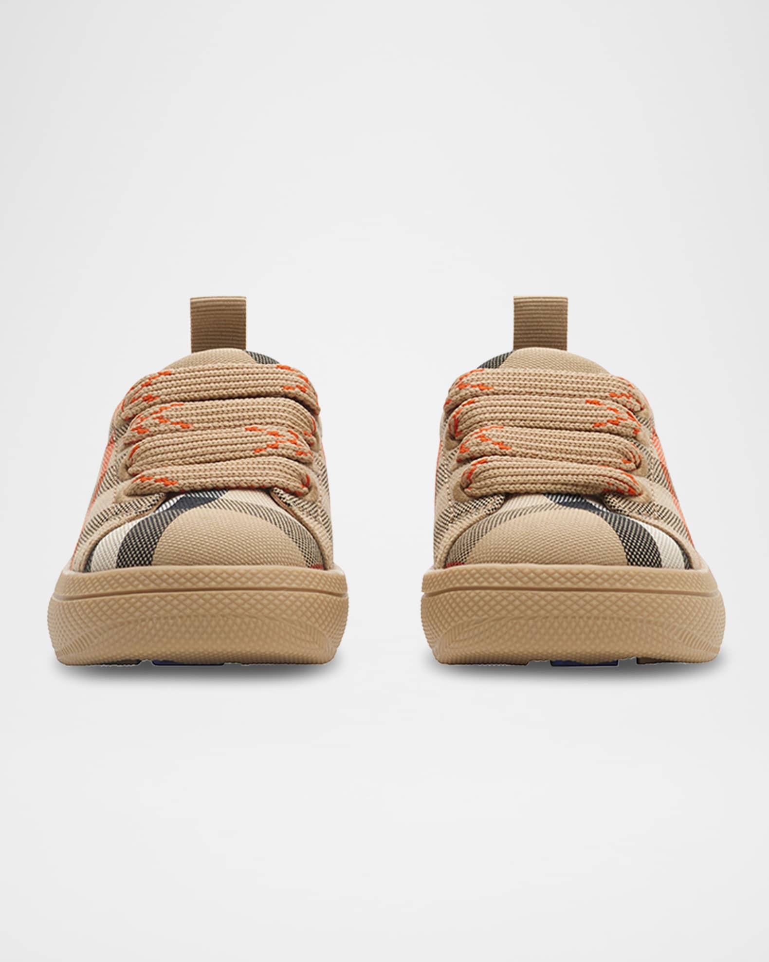 Burberry Kid's Cambridge Check Cotton Sneakers, Toddlers/Kids