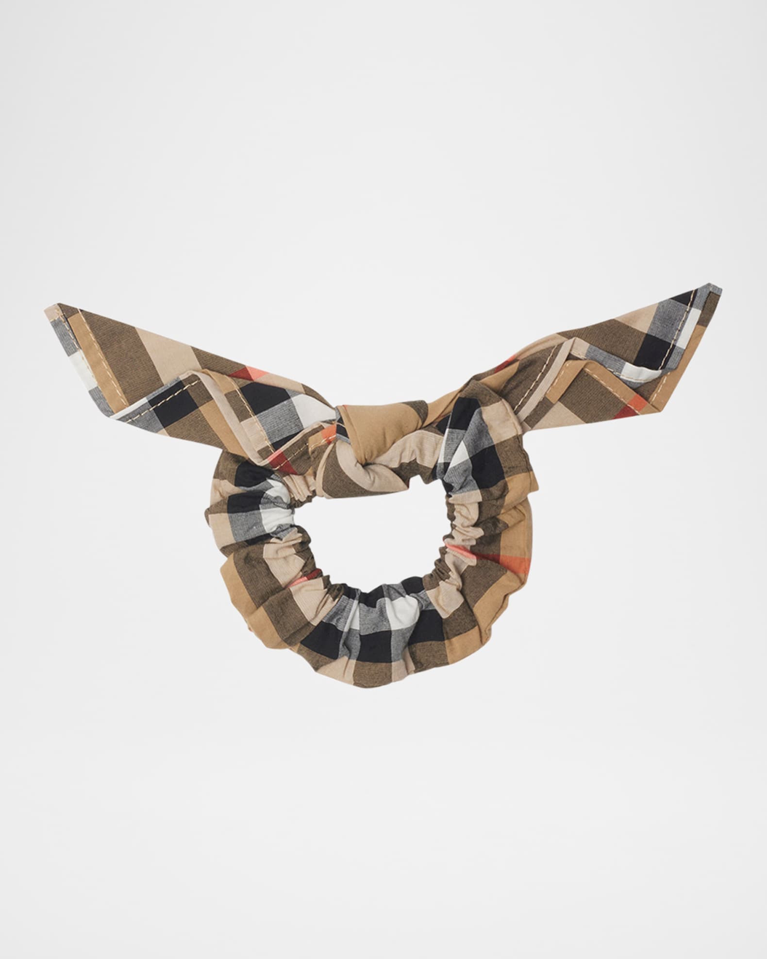 Girl's Cotton Check Hair Tie  1