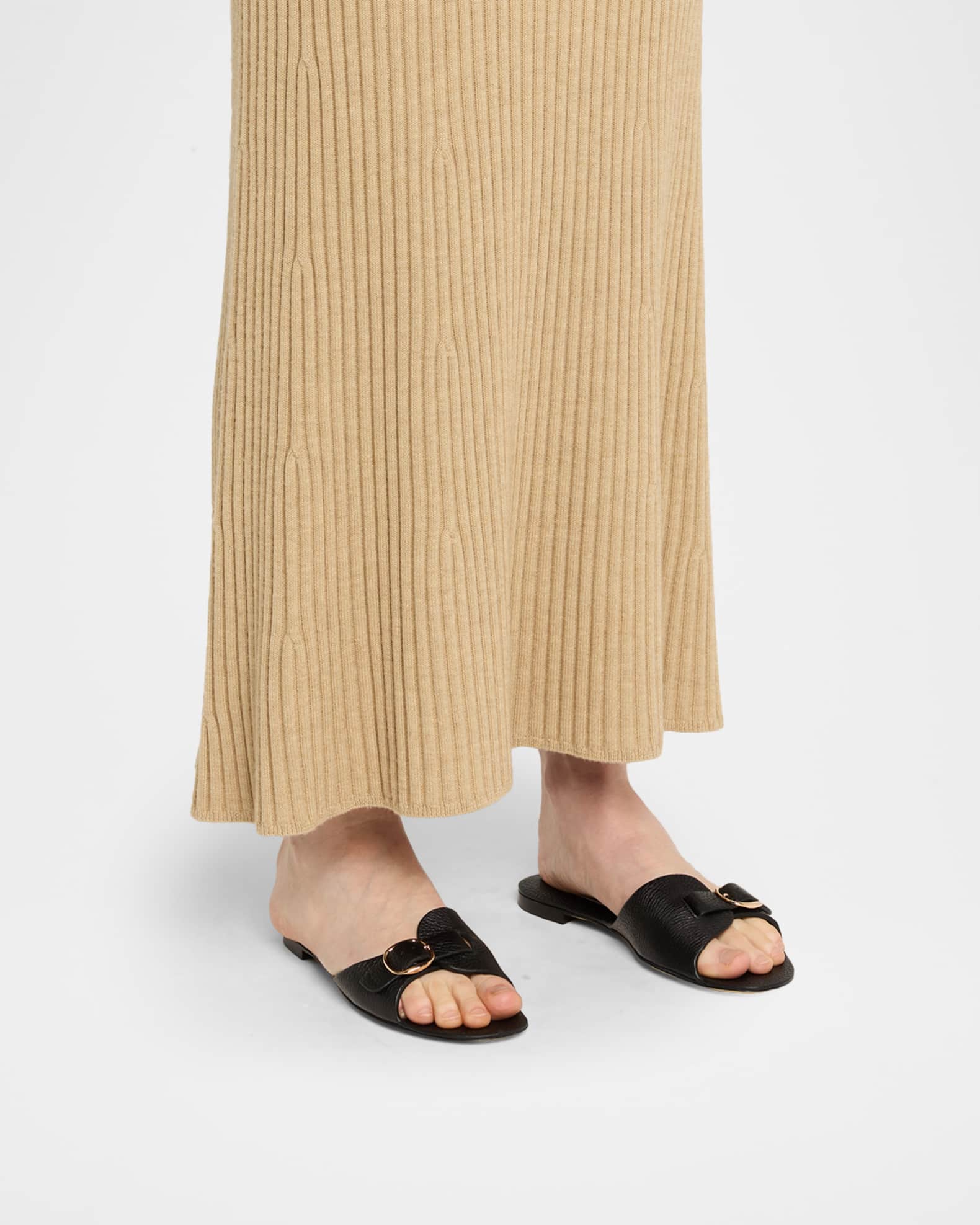 Briar Leather Slide Sandals  1