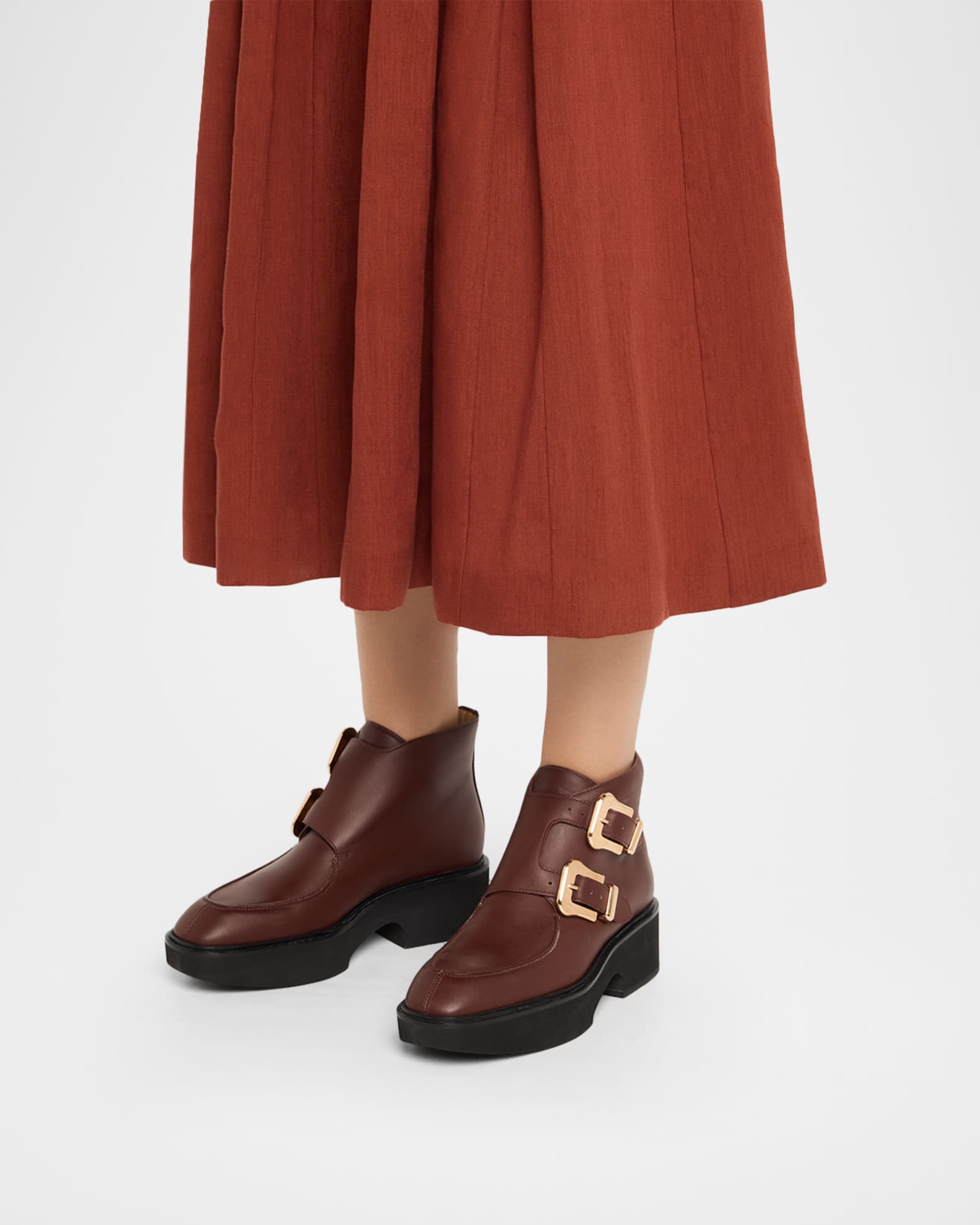 Apollo Leather Ankle Booties 1