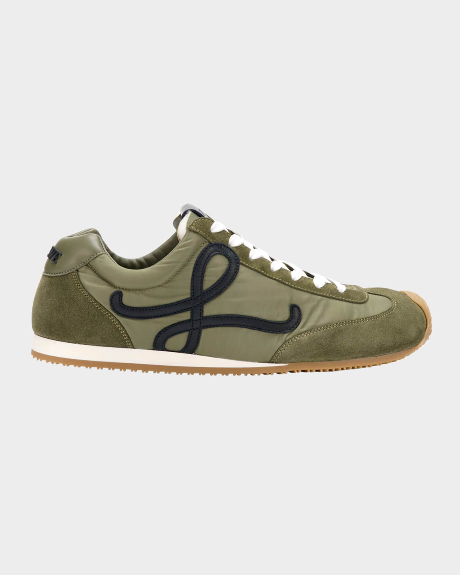 Men's Ballet Runner 2.0 Nylon and Calfskin Sneakers 0