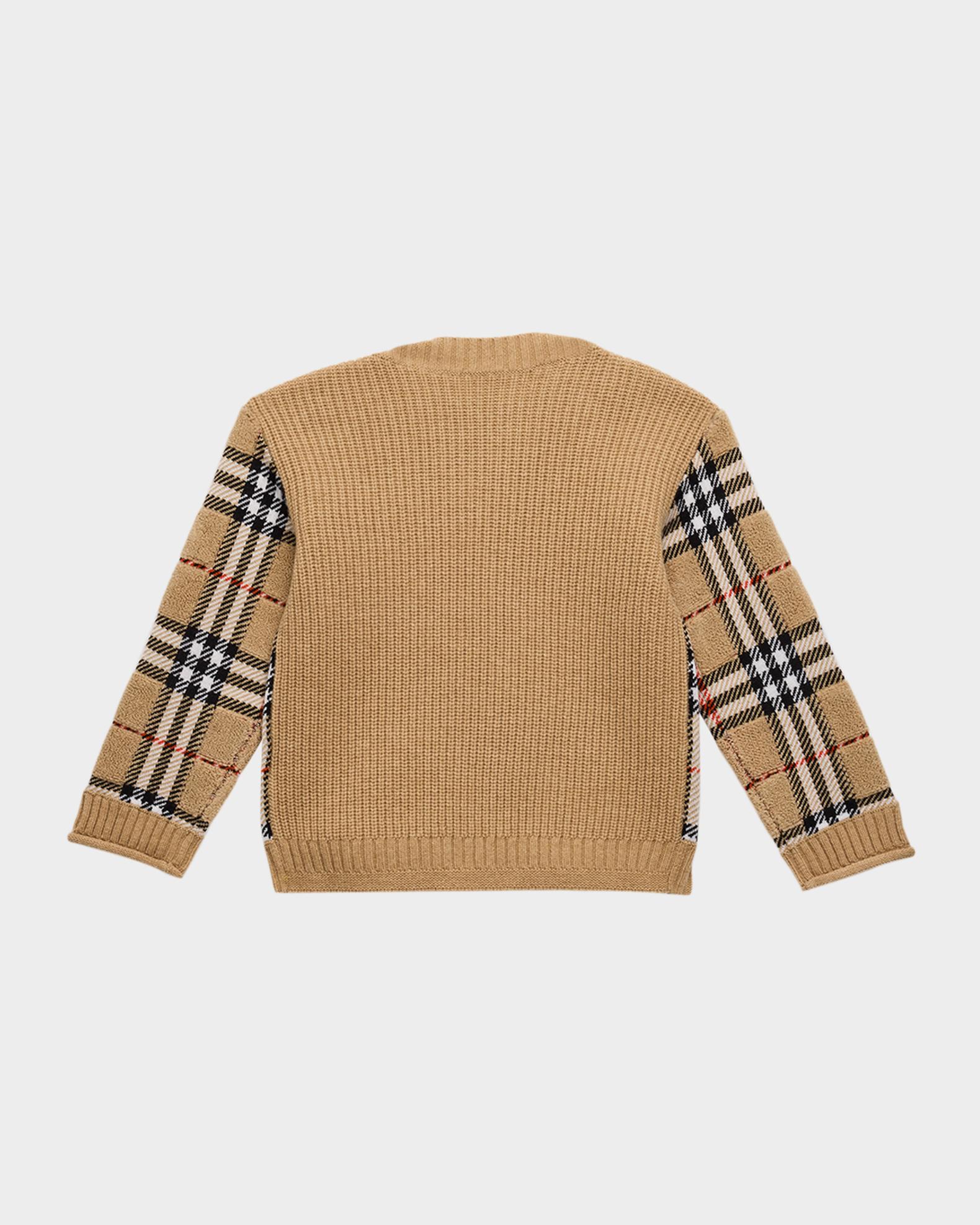 Burberry Boy's Patrick Check Crewneck Sweater, Size 3-14 | Neiman Marcus