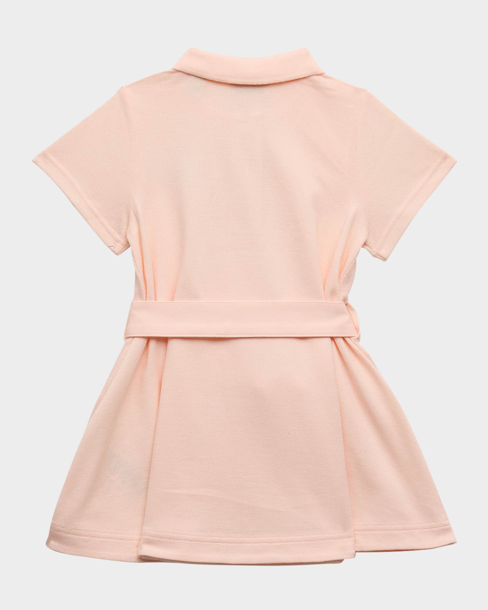 Girl's Astrid Bear Patch Polo Dress, Size 6M-2 1