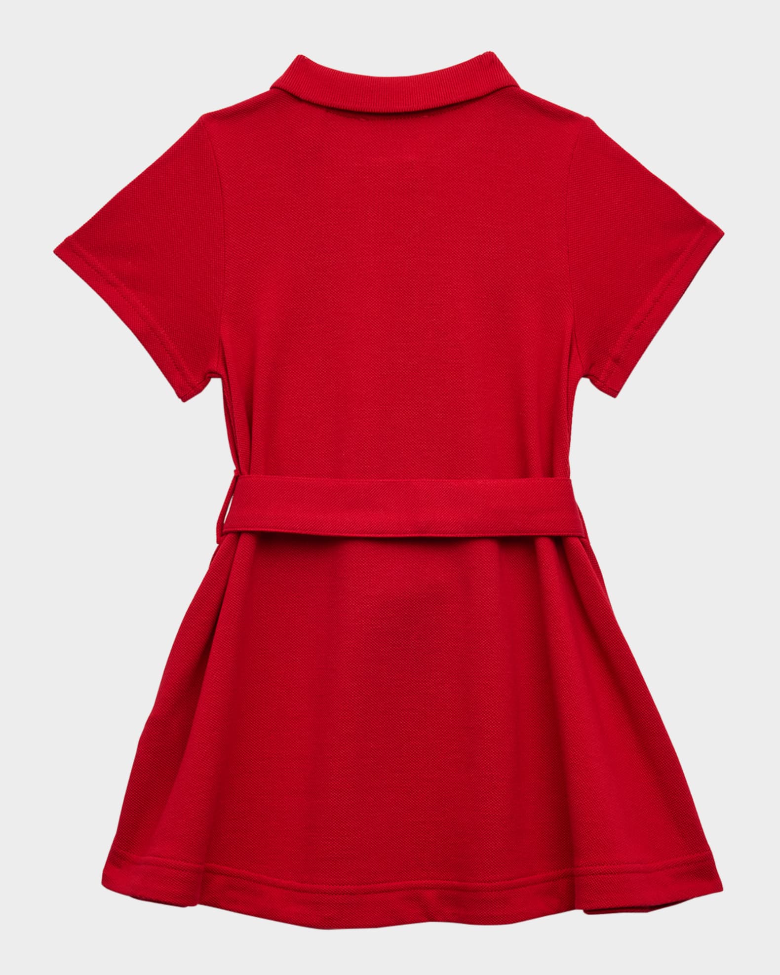 Girl's Astrid Bear Patch Polo Dress, Size 6M-2 1