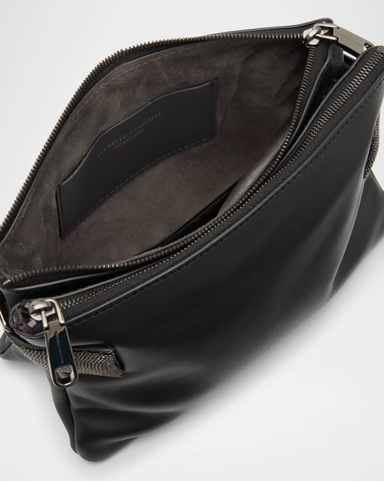 Brunello Cucinelli Essence Mini Leather Shoulder Bag | Neiman Marcus