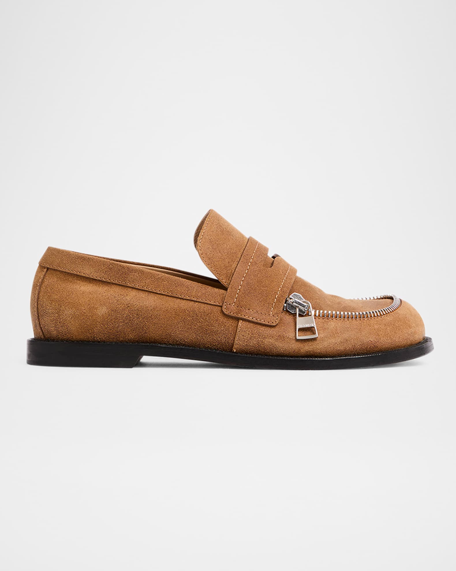 Suede Biker Penny Loafers 0