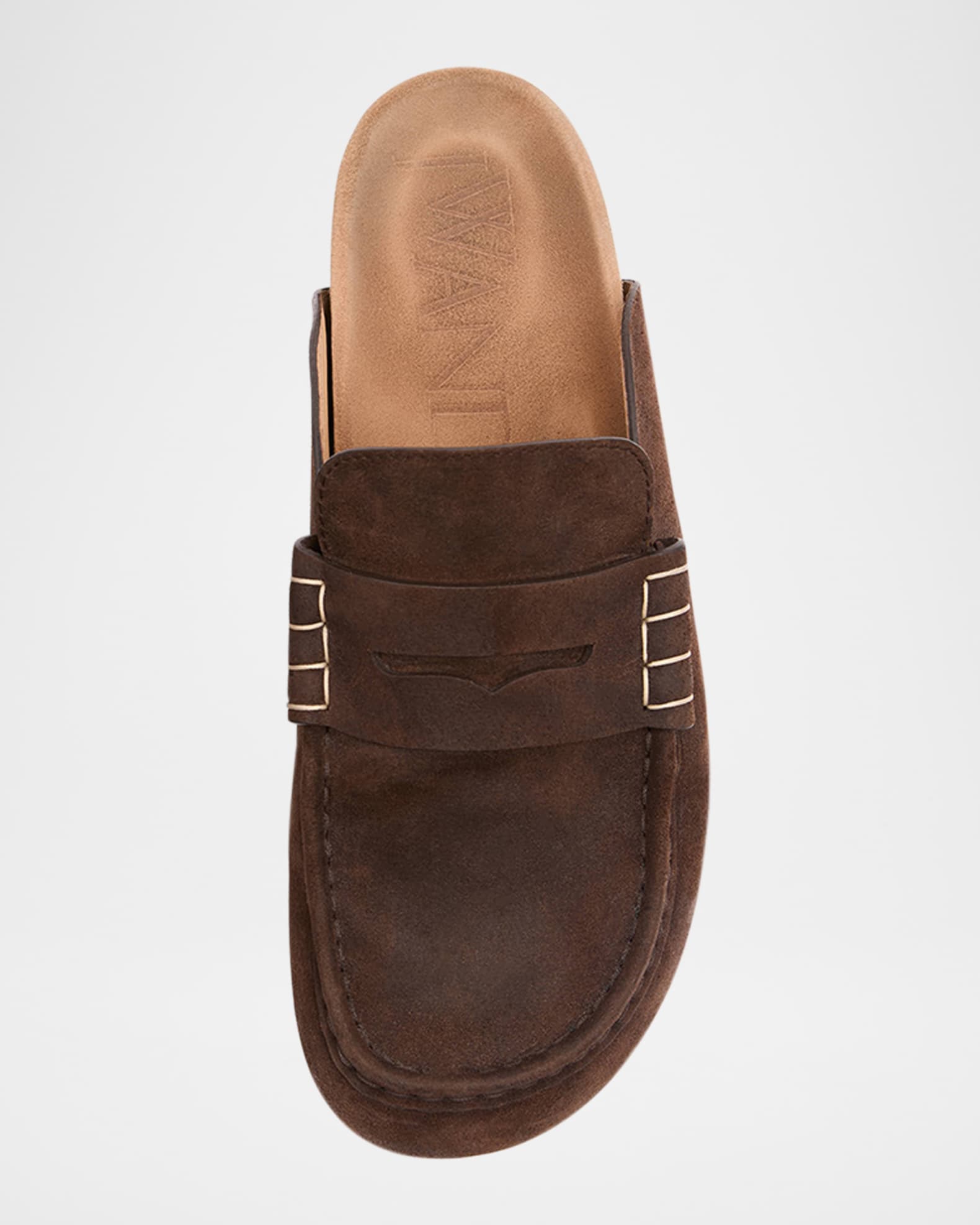 JW Anderson Stitch Suede Loafers | Neiman Marcus