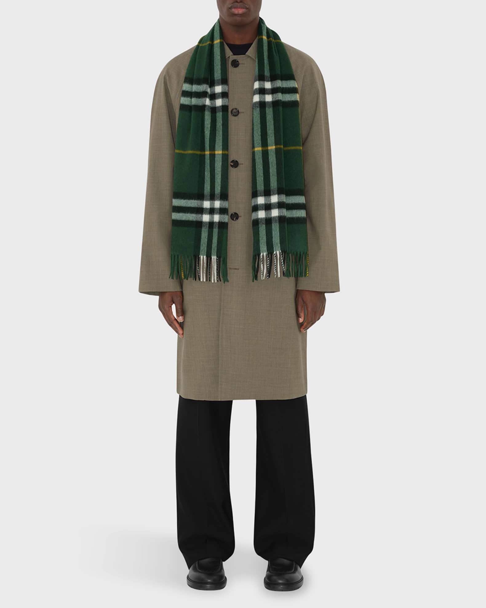 Burberry Giant Check Cashmere Scarf | Neiman Marcus