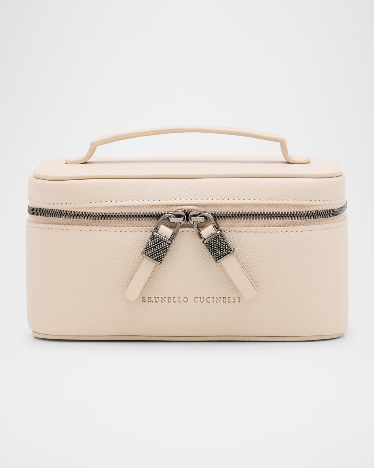 Small Grain Leather Vanity Case 0