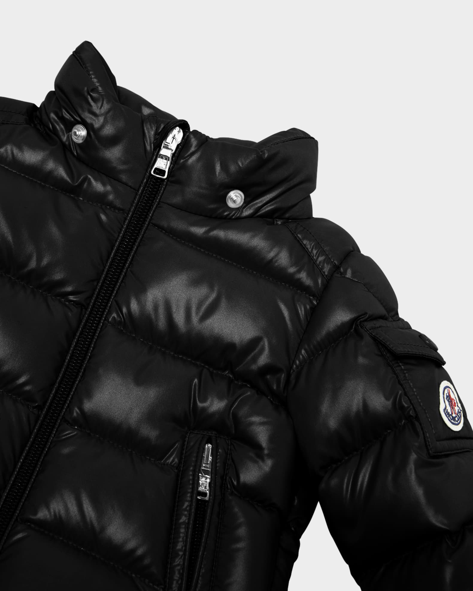 Moncler Kid's Maya Baby Hooded Down Jacket, Size 6M-3 | Neiman Marcus