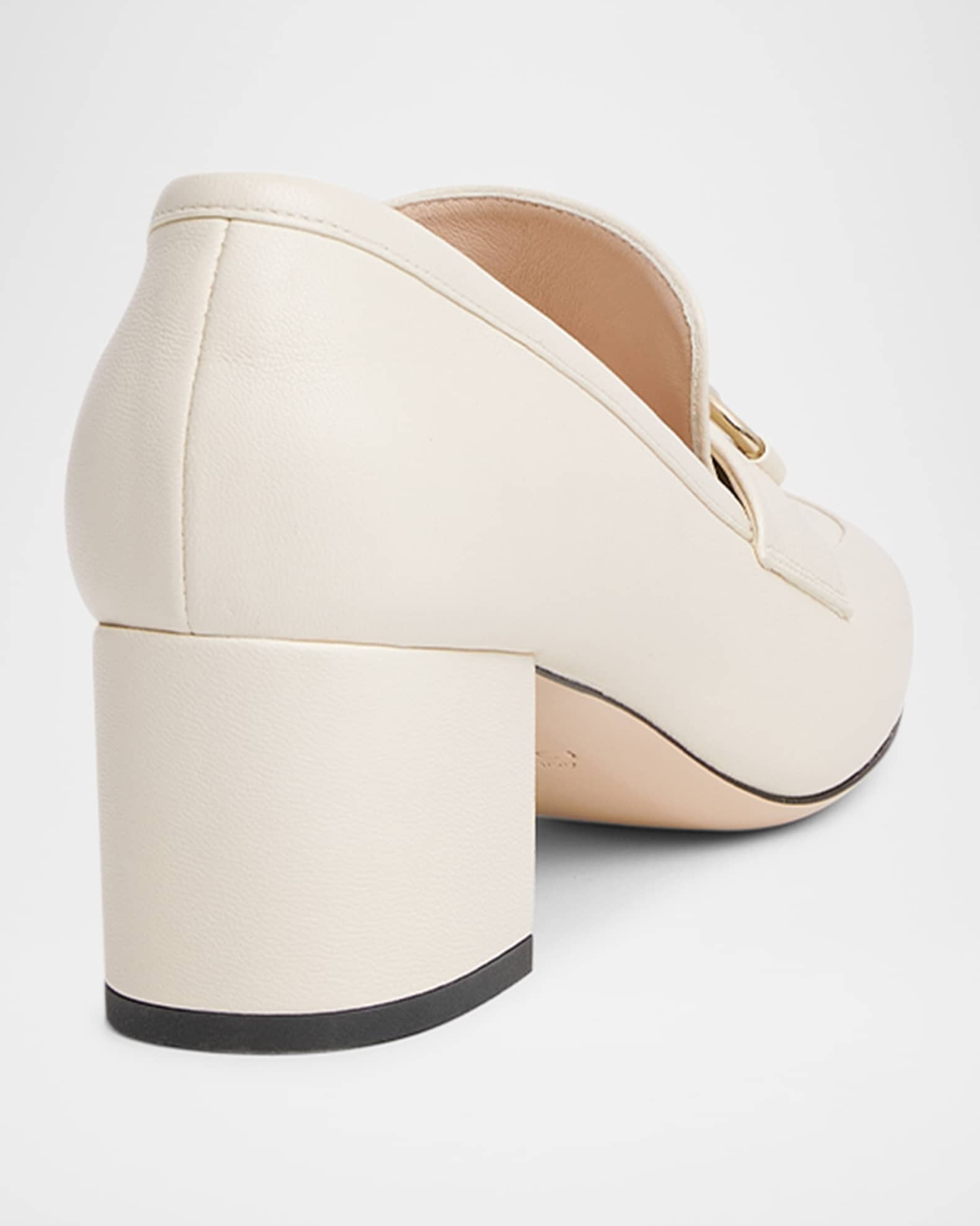 Gucci Lady Horsebit Nappa Leather Pumps | Neiman Marcus