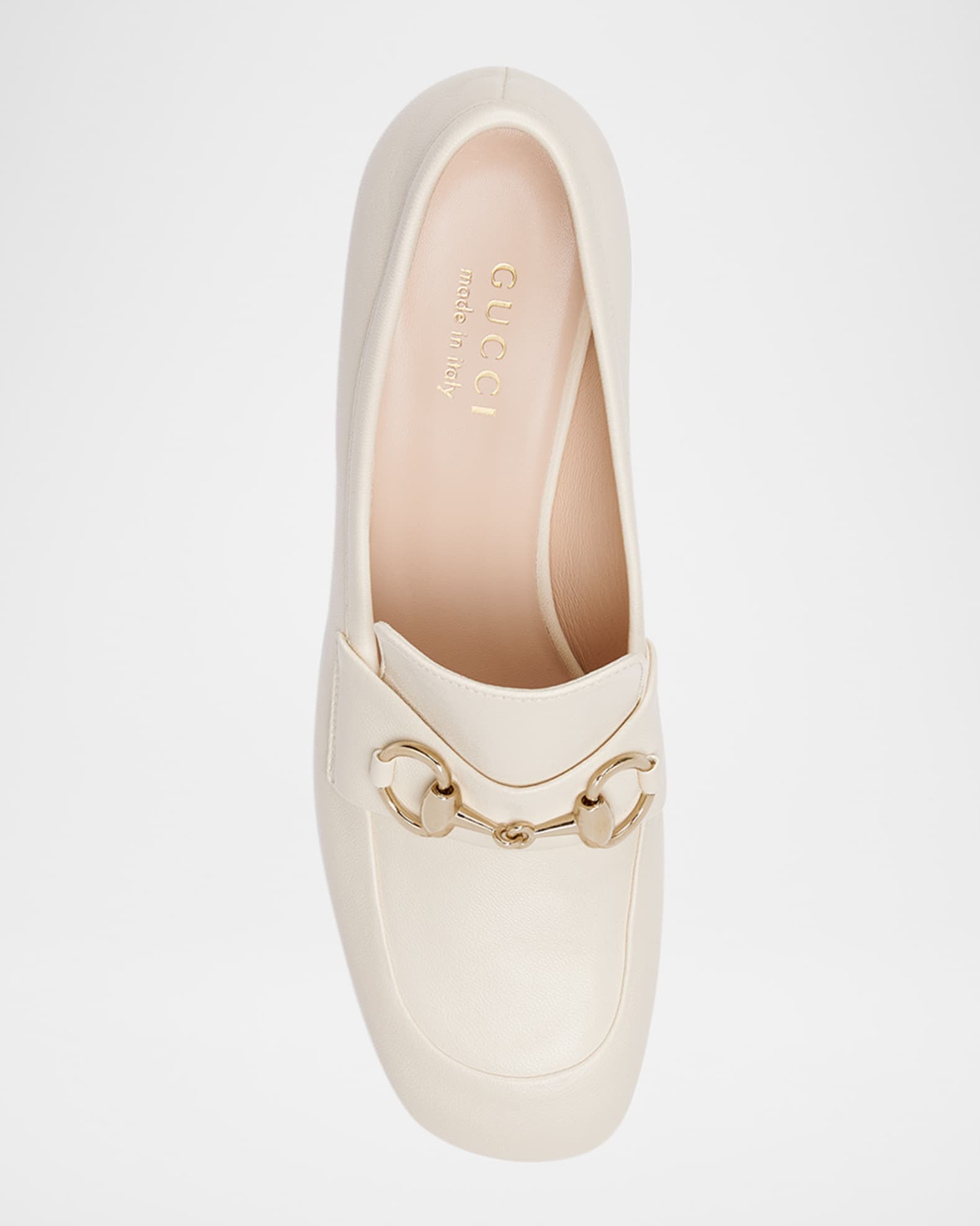 Gucci Lady Horsebit Nappa Leather Pumps | Neiman Marcus
